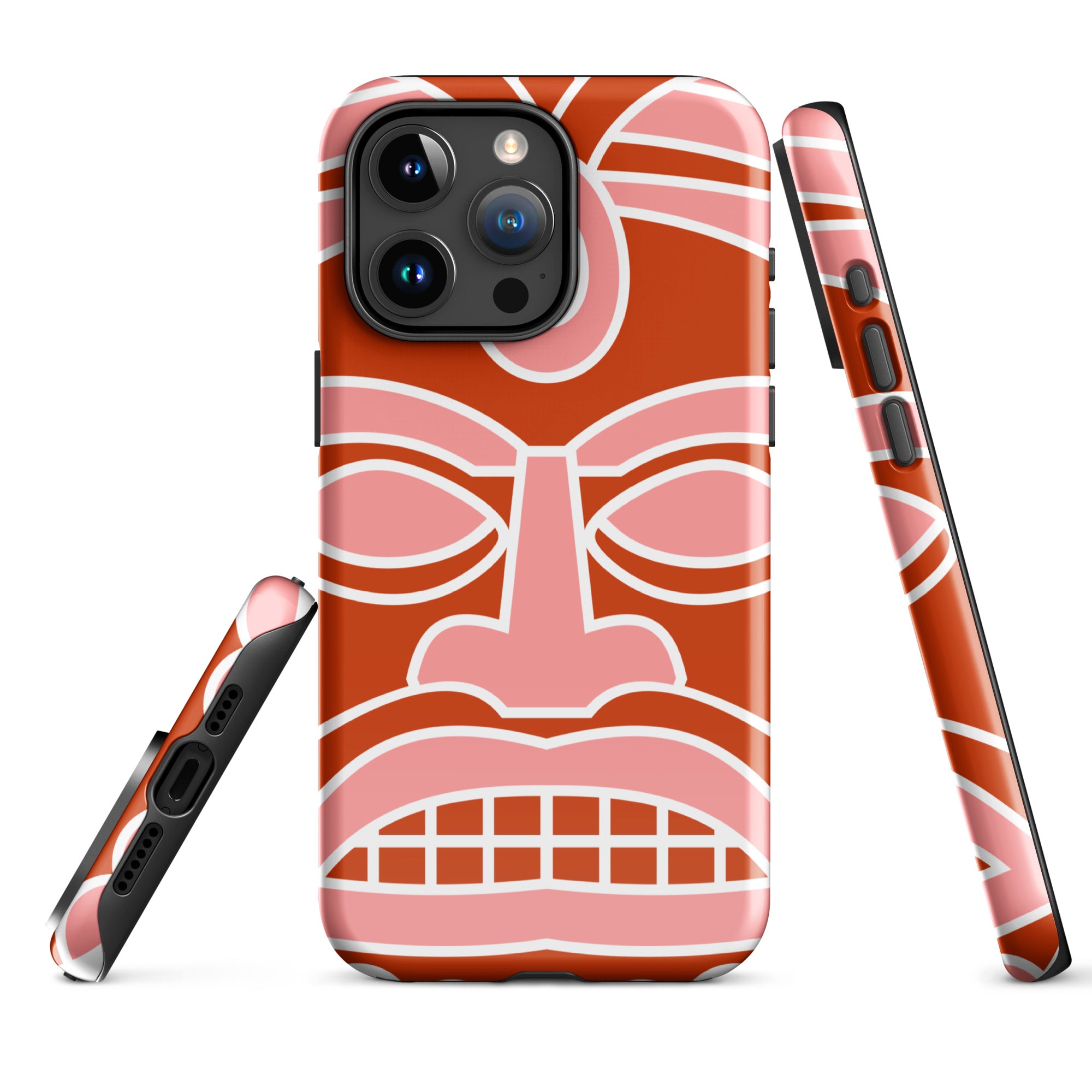 Tough Case for iPhone®- Totem Mask Red