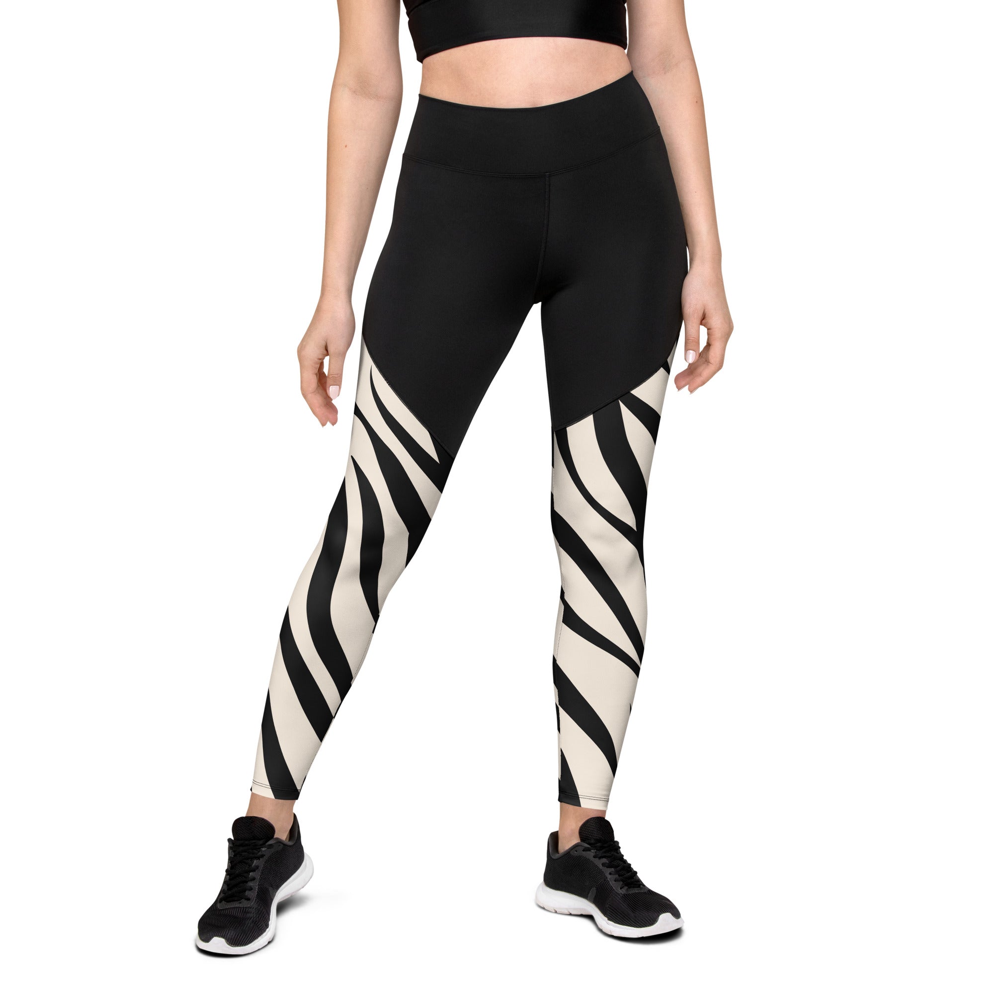 Sports Leggings- Zebra Skin II