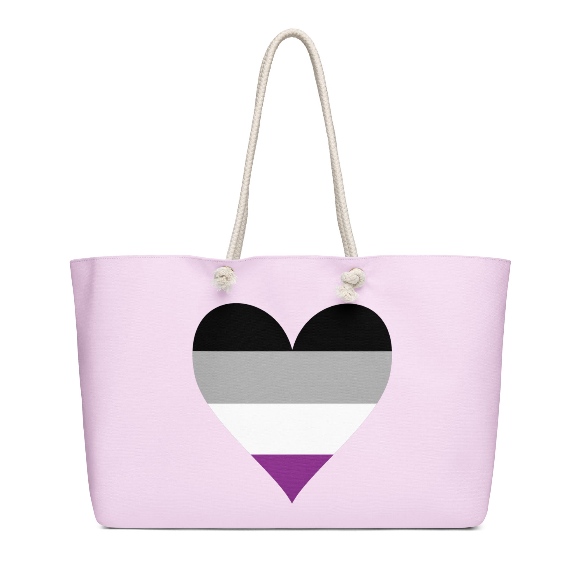Oversized weekender bag-Asexual Heart