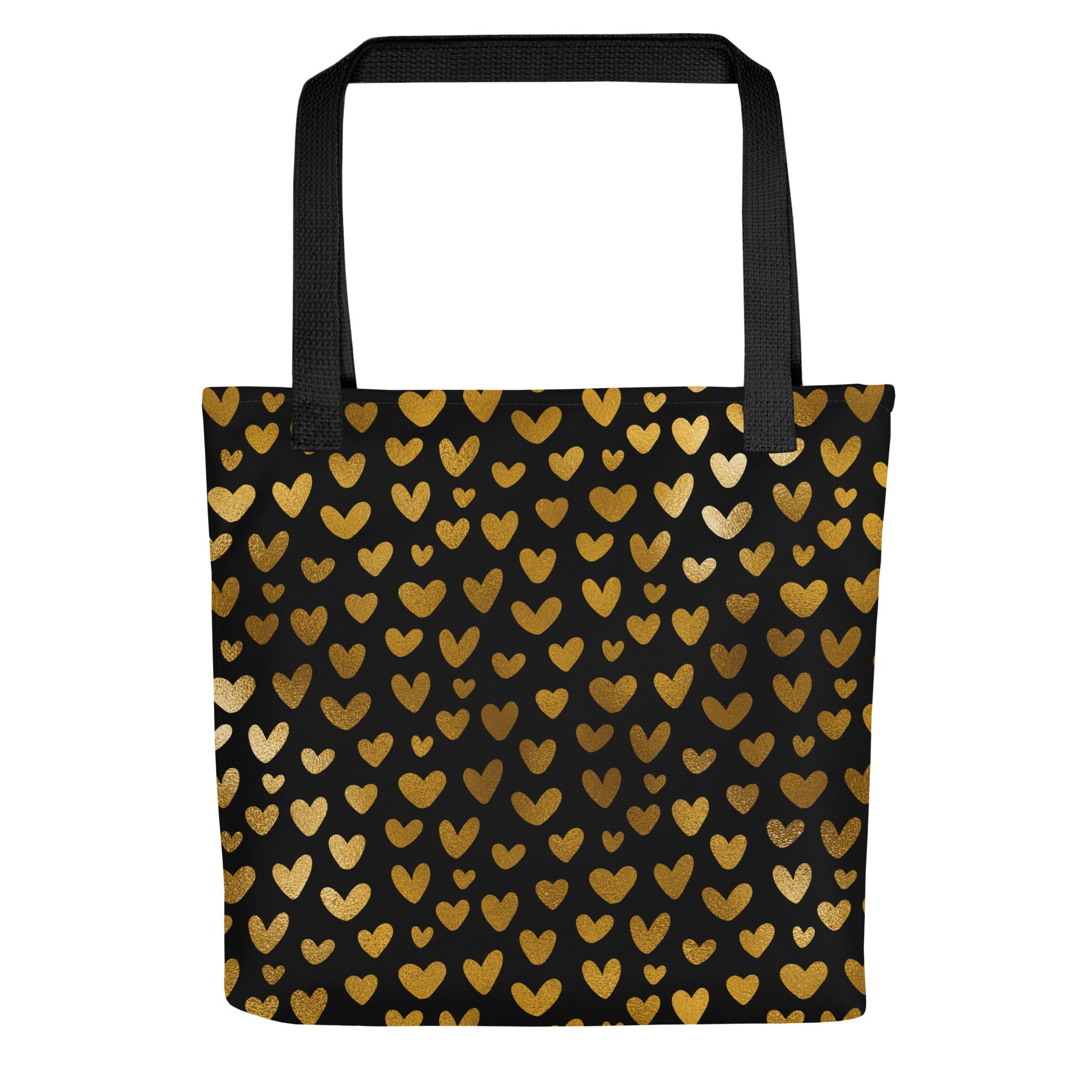 Tote bag- Hearts Black