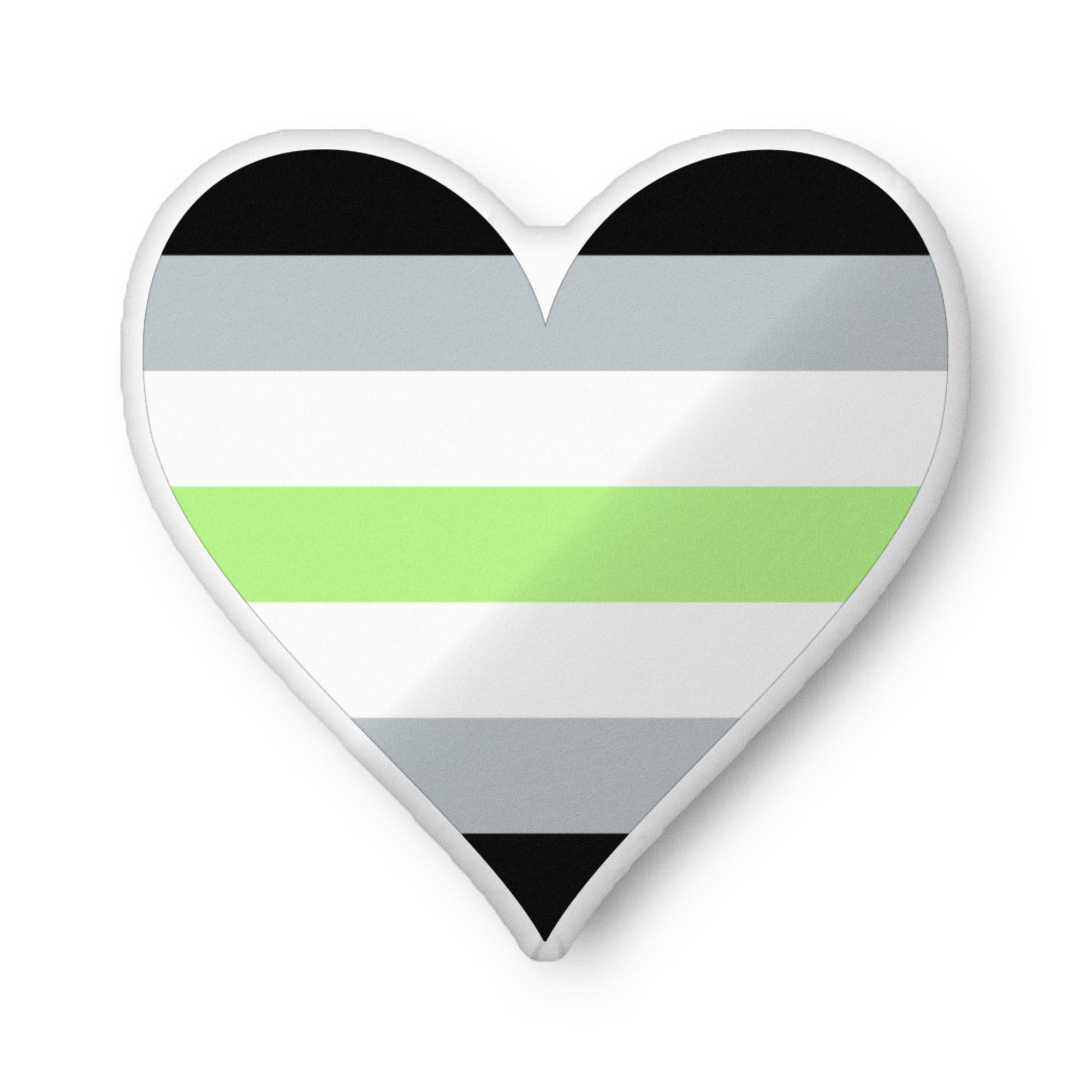 Custom-shaped pillow-Agender Heart