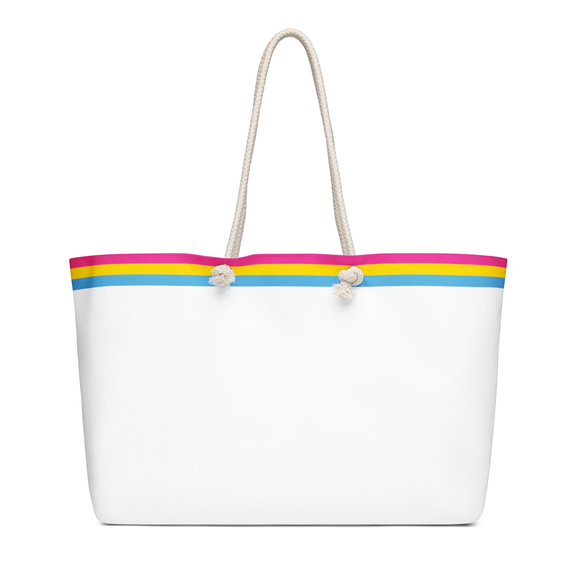 Oversized weekender bag-Pansexual Flag Stripe
