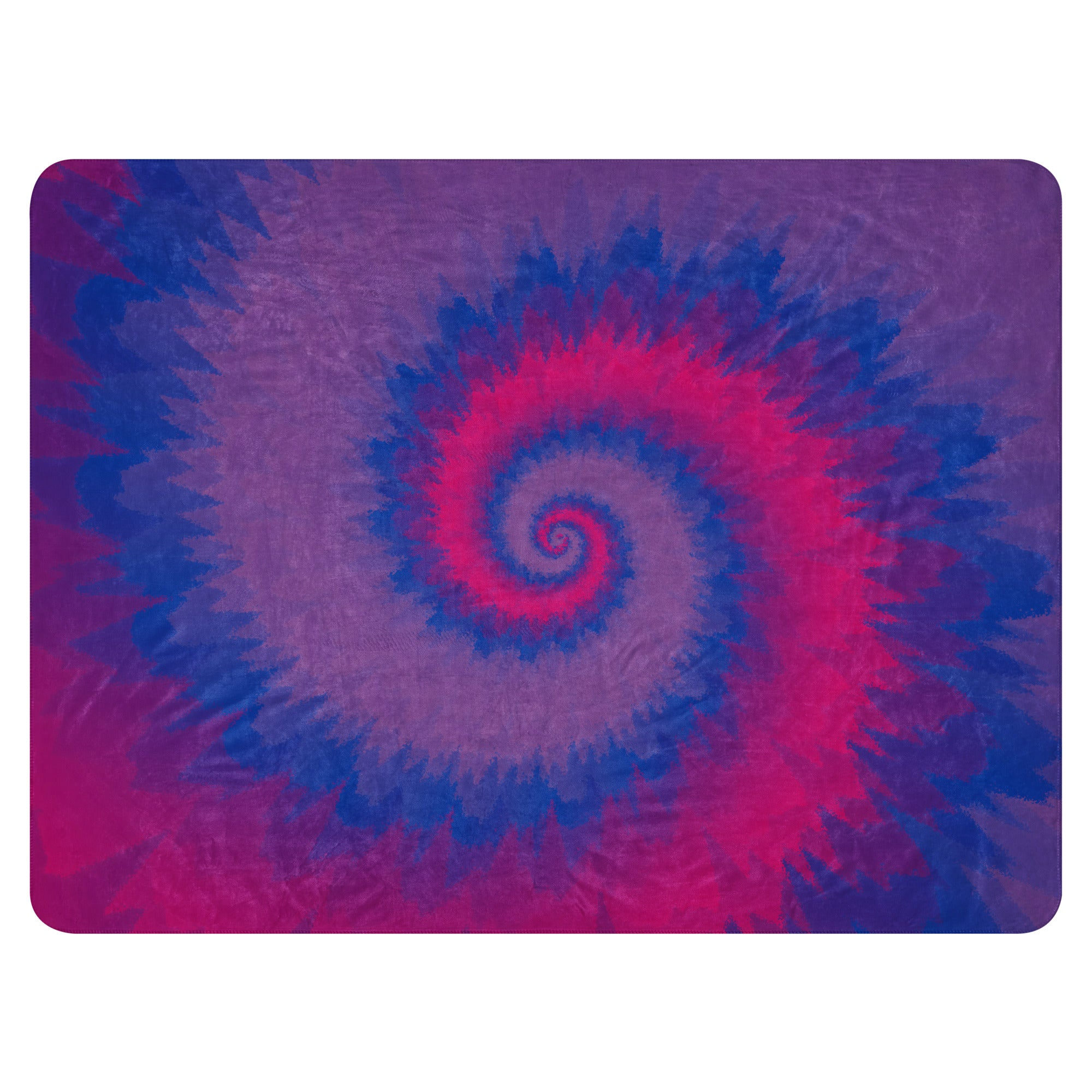 Sherpa blanket- Tie Dye Spiral-Bisexual