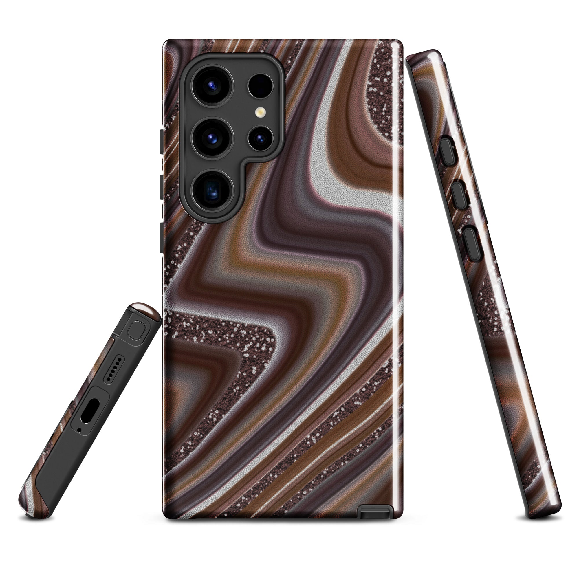 Tough case for Samsung®- Abstract Leather