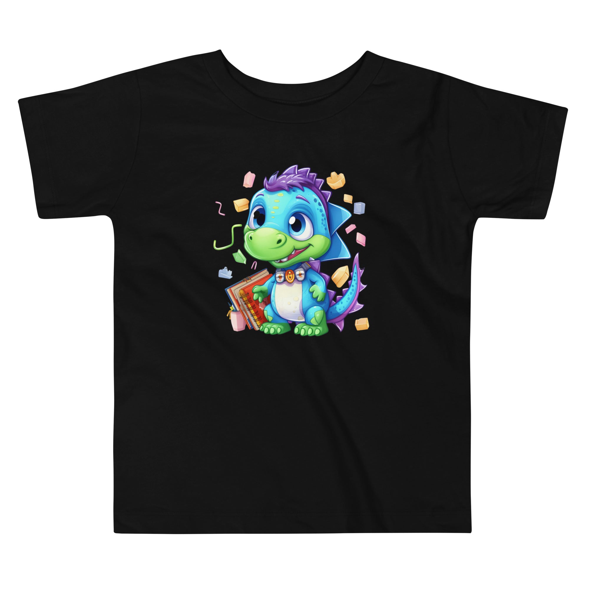 Toddler Short Sleeve Tee- Cute Dinosaur