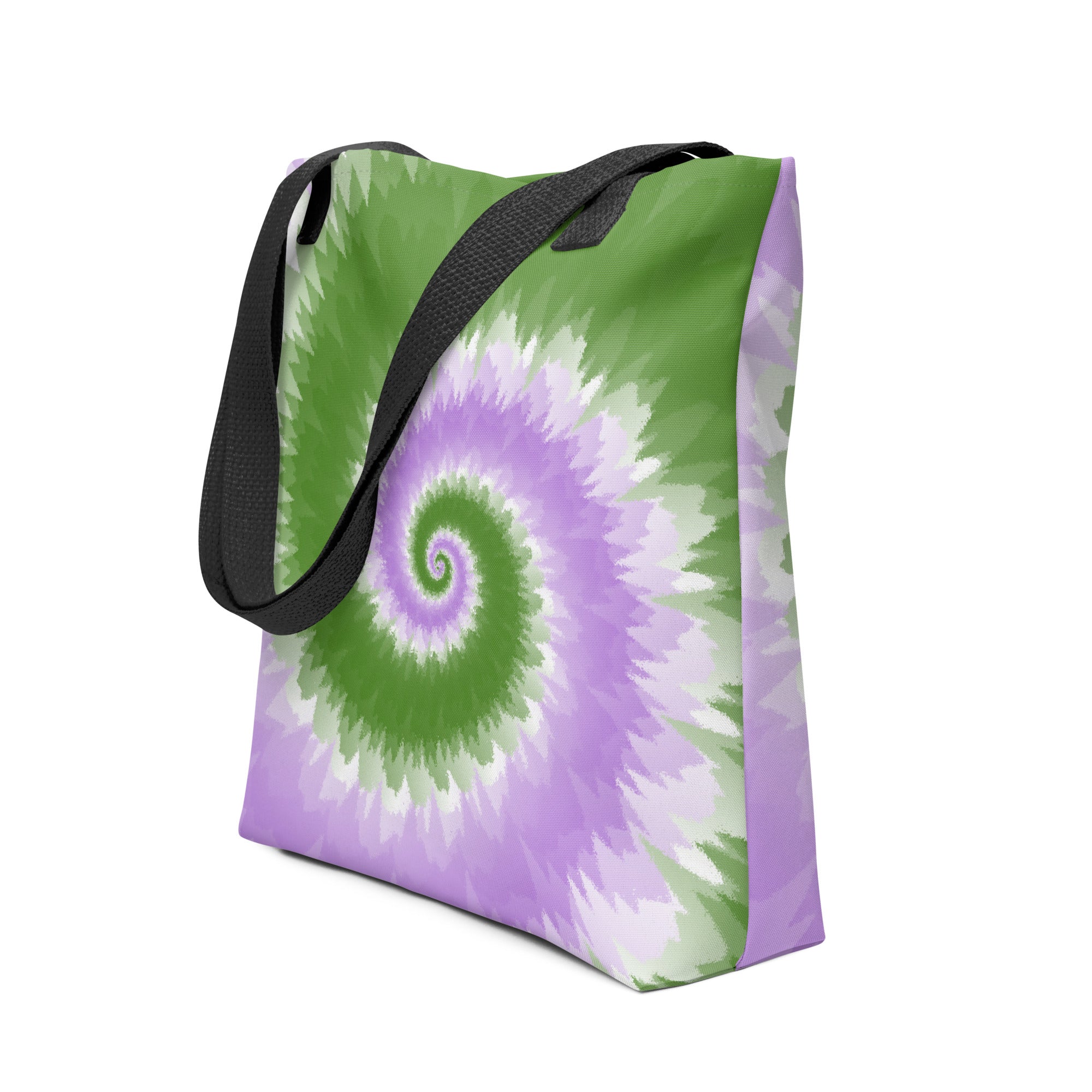 Tote bag-Tie Dye Spiral - Genderqueer