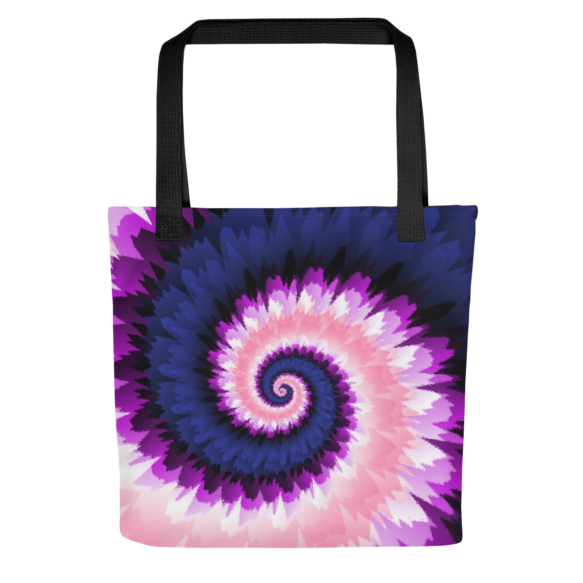 Tote bag-Tie Dye Spiral - Genderfluid