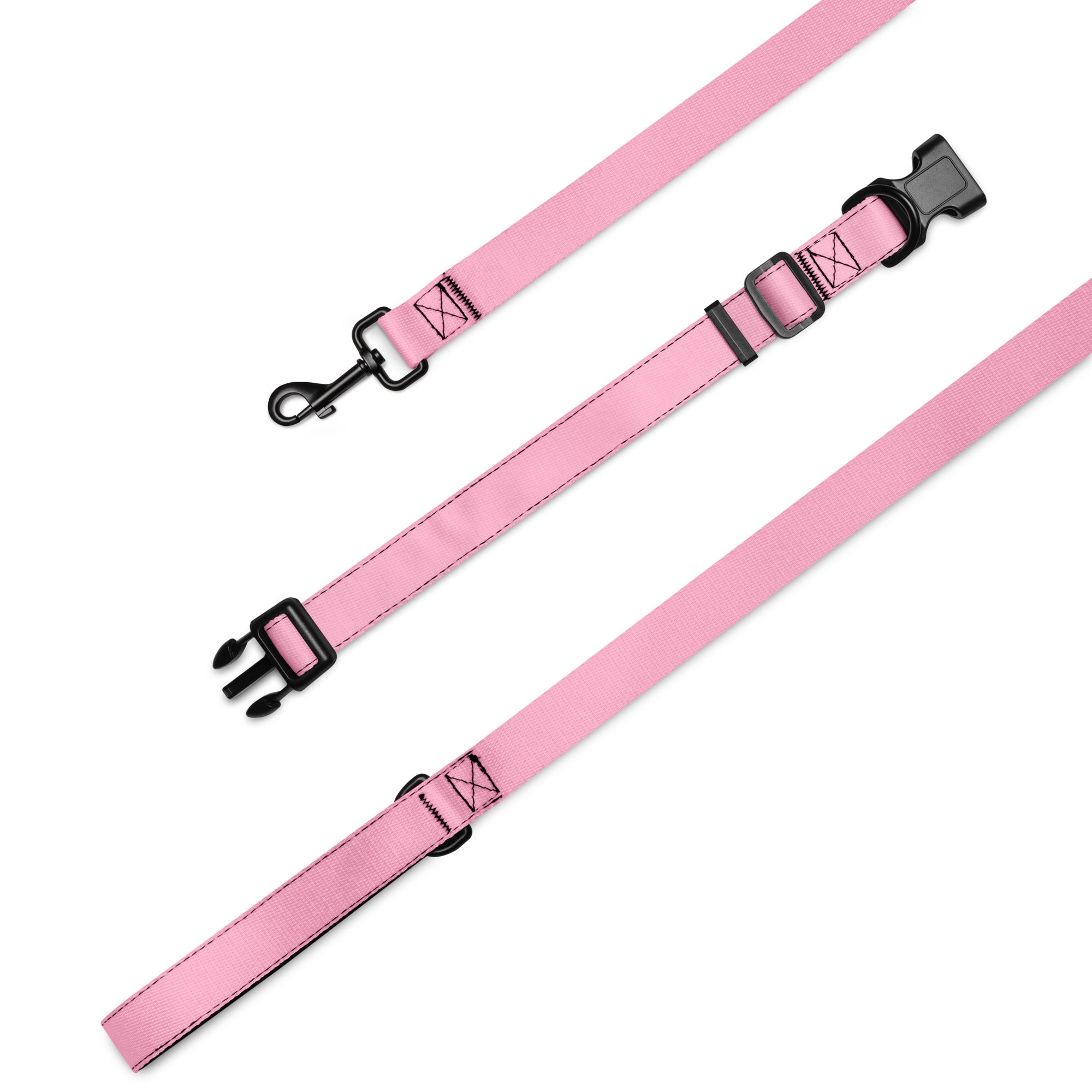 Pet collar & leash- Cotton Candy