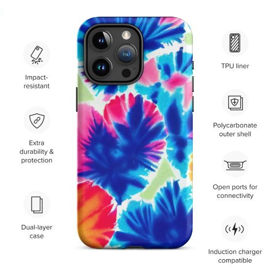 Tough Case for iPhone®- Tie Dye Pattern I