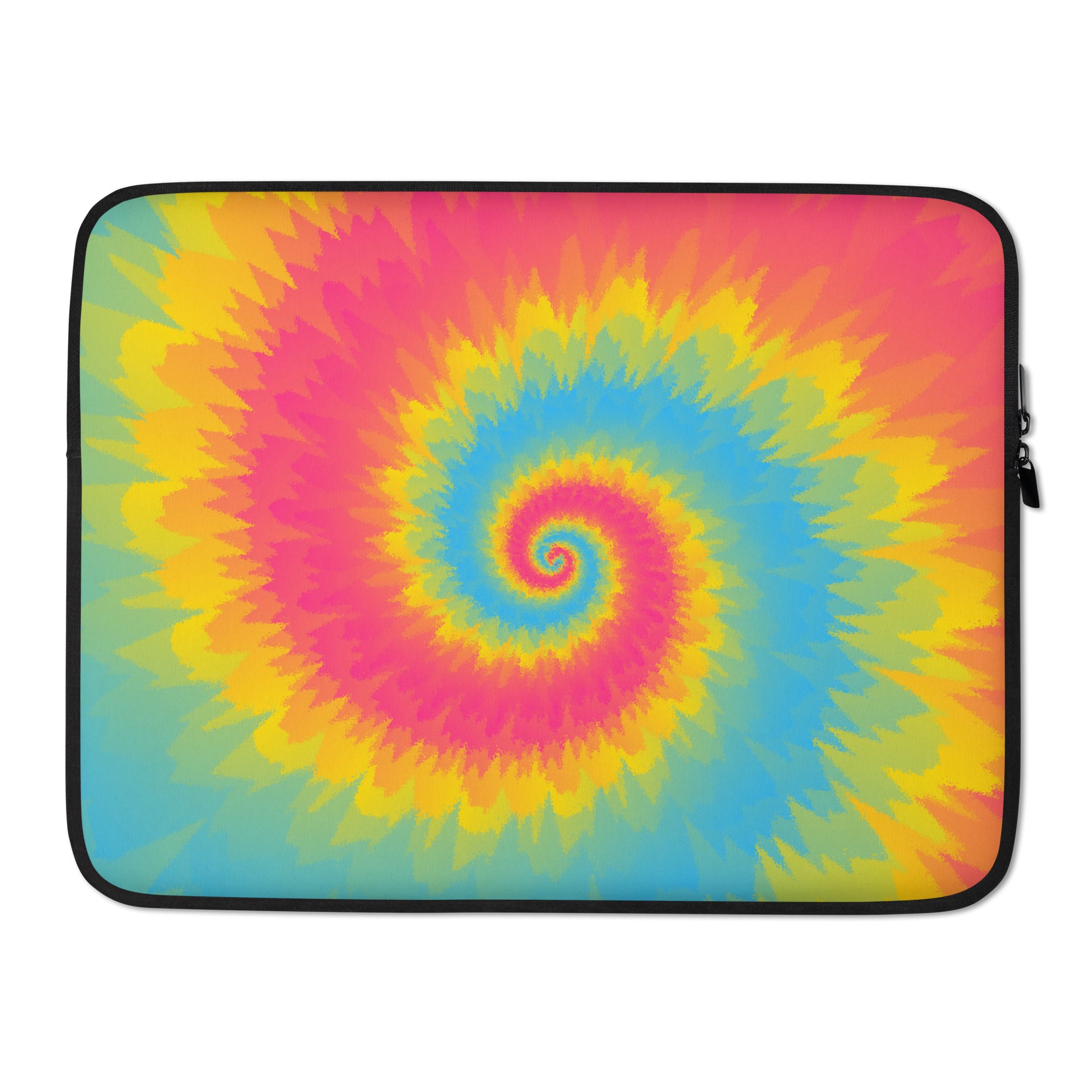 Laptop Sleeve-Tie Dye Spiral-Pansexual