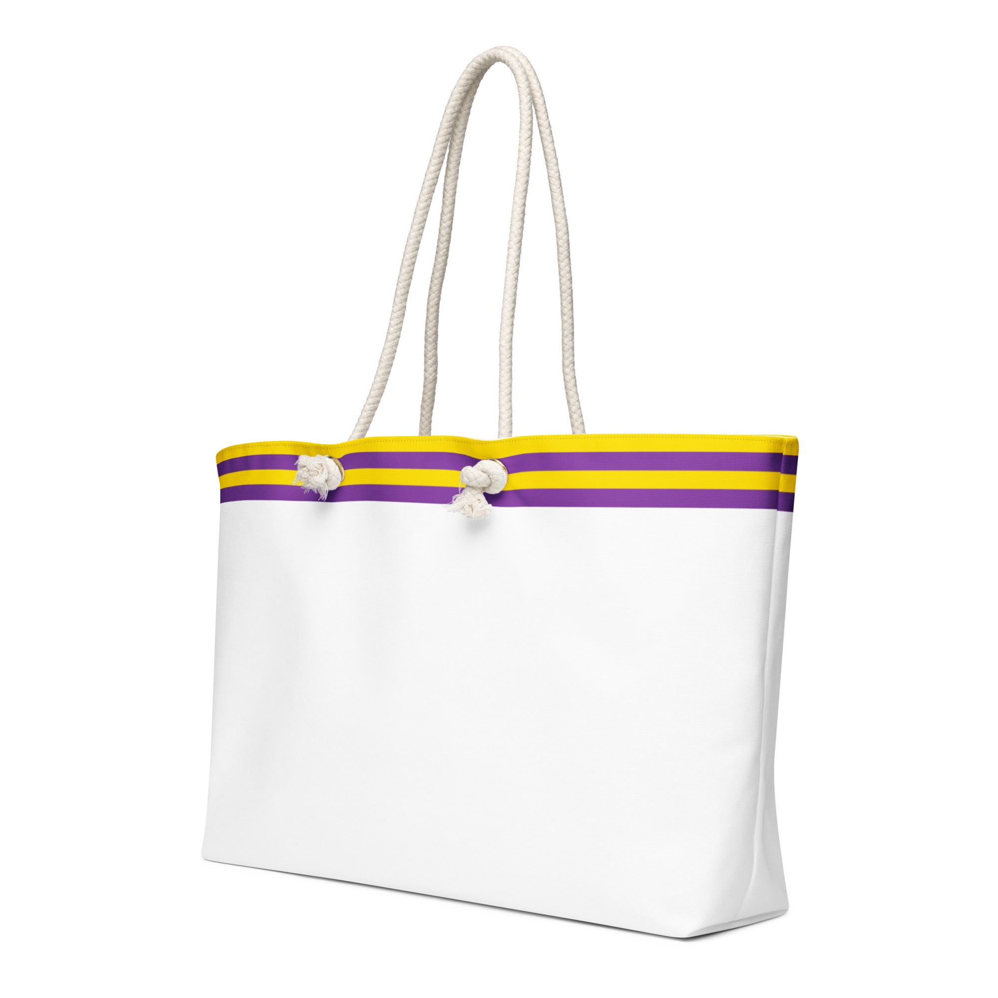 Oversized weekender bag-Intersex Flag Stripe