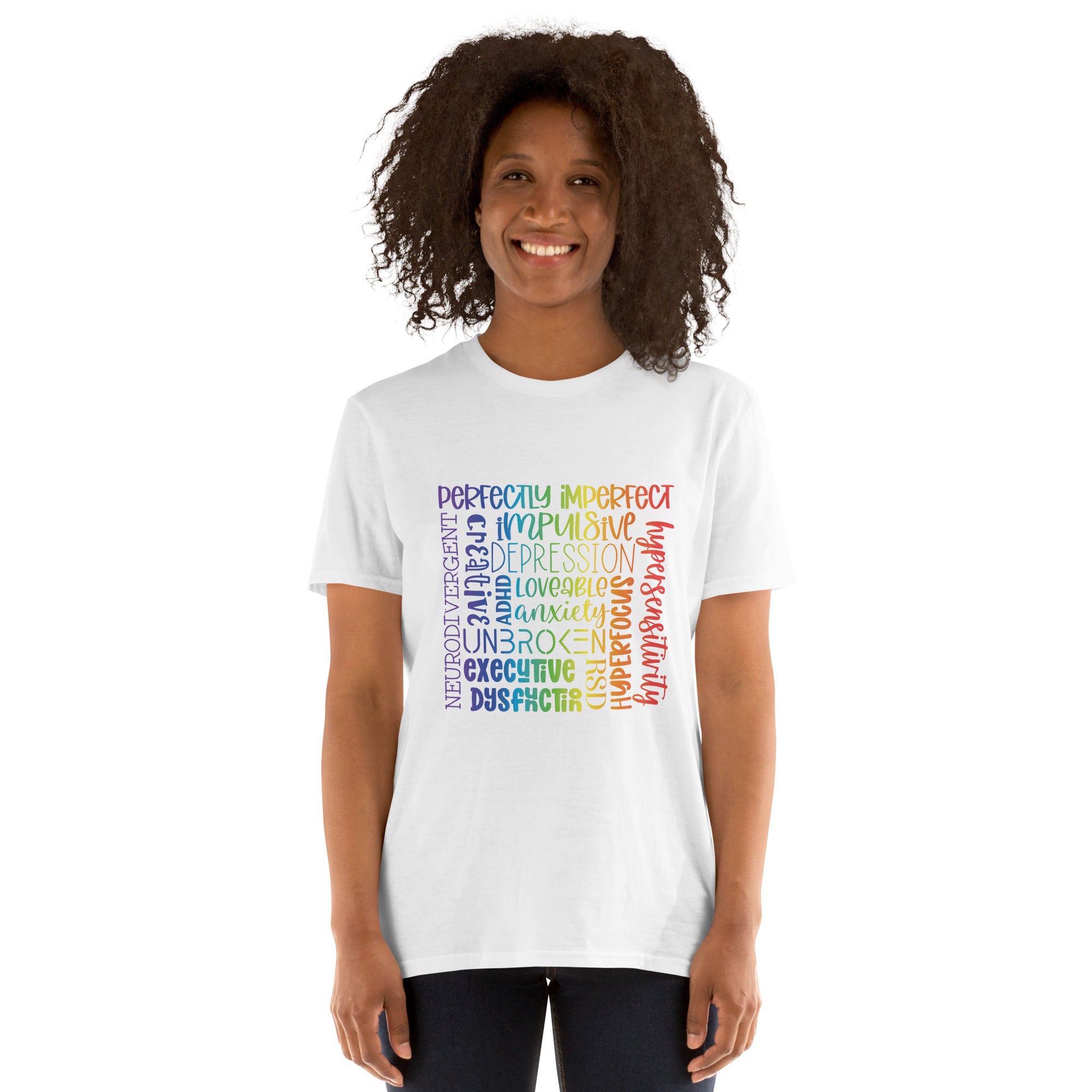 Short-Sleeve Unisex T-Shirt- ADHD- Subway Art Separate Words