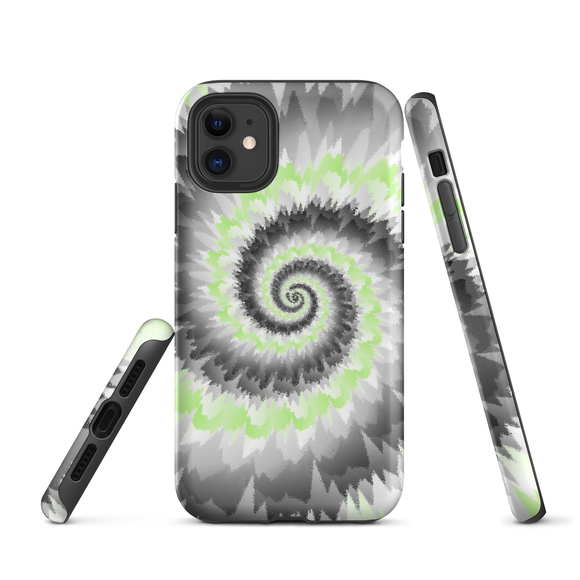 Tough Case for iPhone®-Tie Dye Spiral - Agender