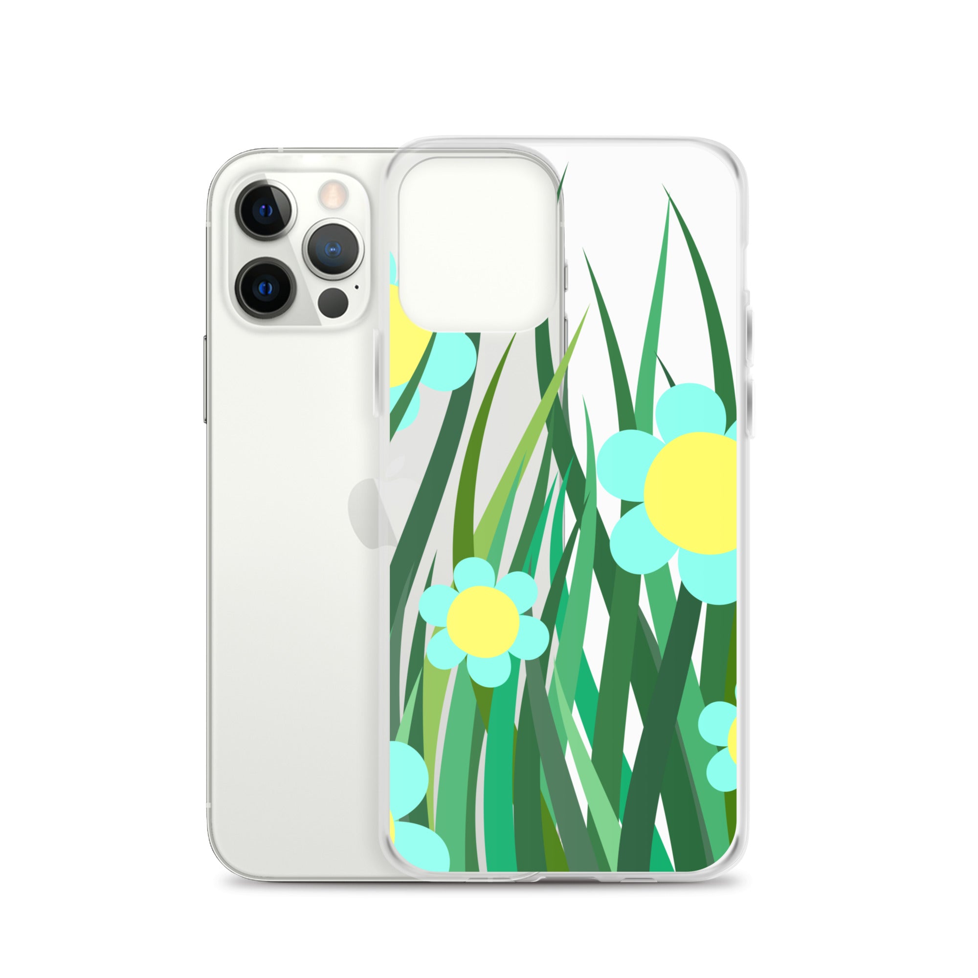 Clear Case for iPhone®- Floral Hedge Design II