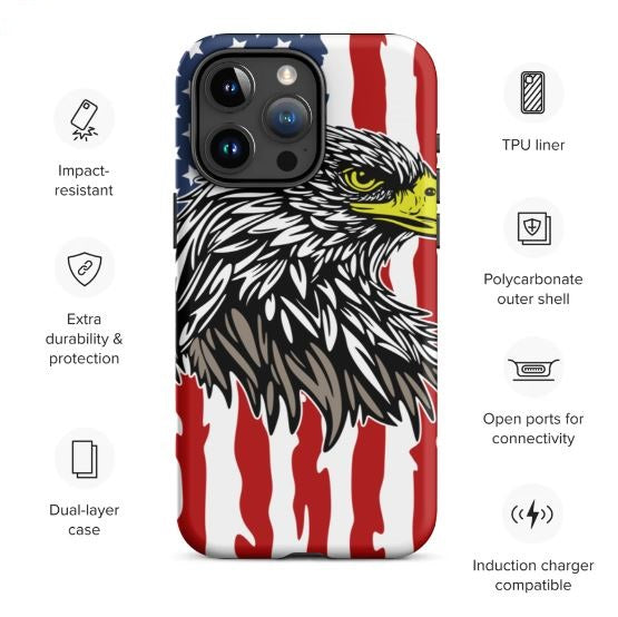 Tough Case for iPhone®- Eagle