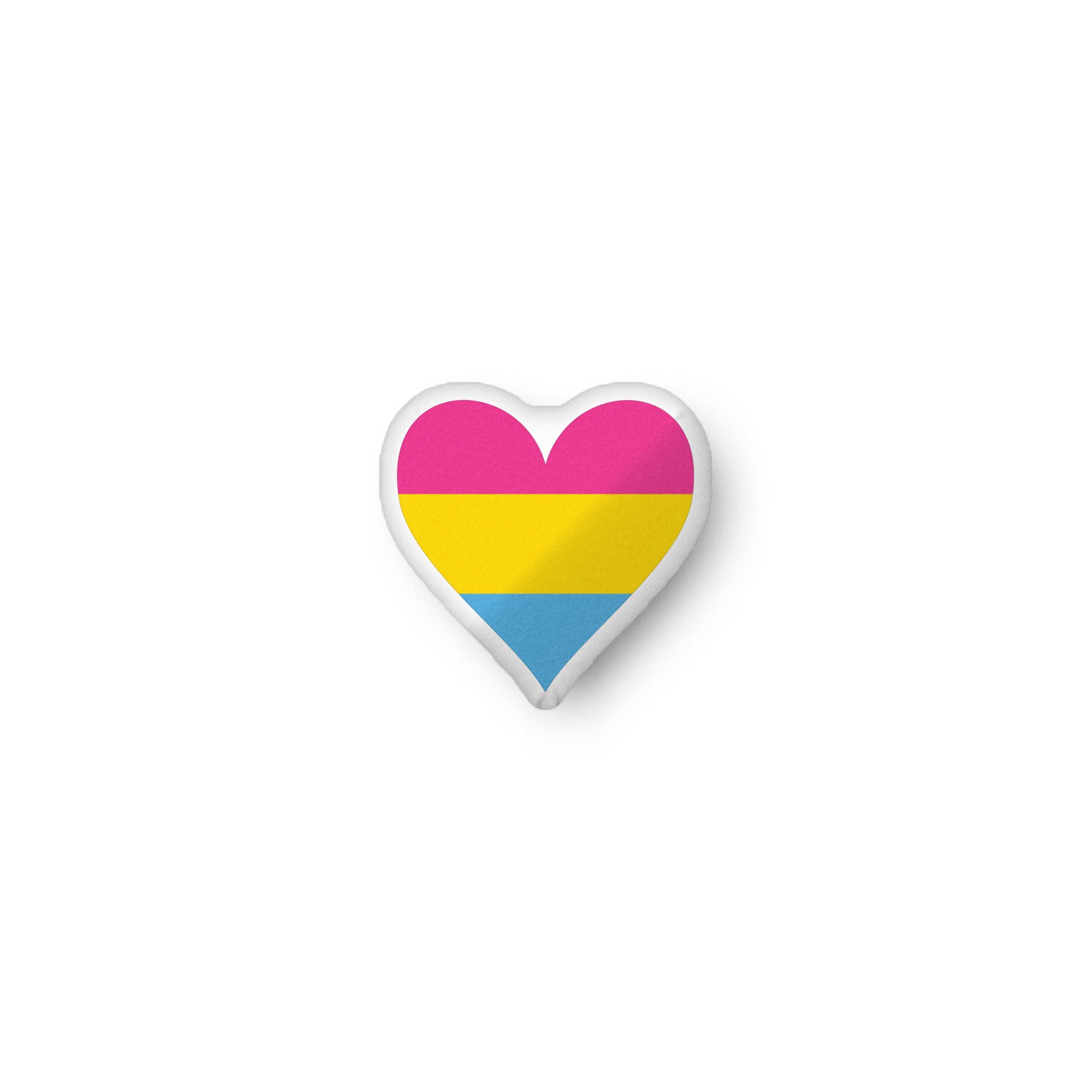 Custom-shaped pillow-Pansexual Heart