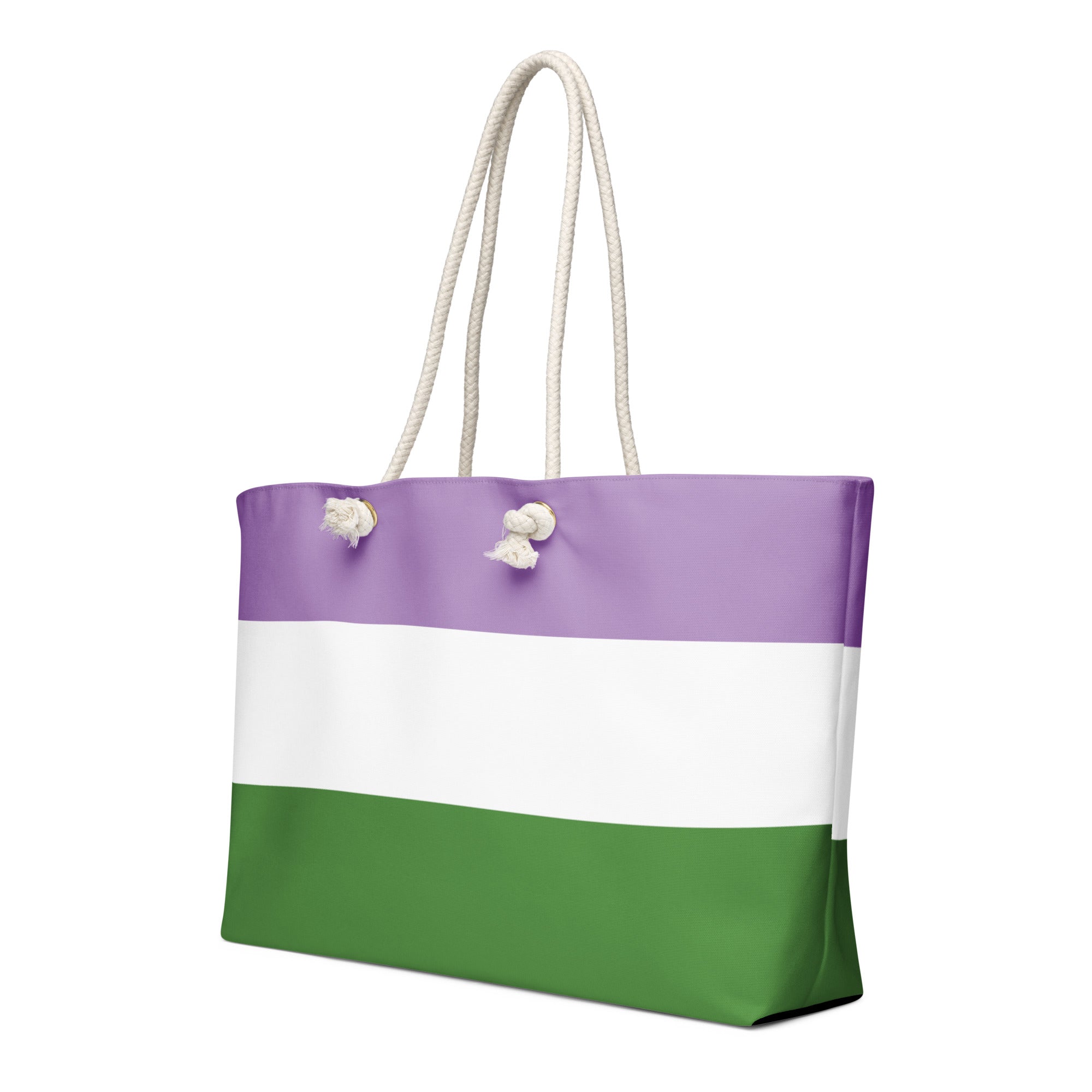 Oversized weekender bag-Genderqueer Flag