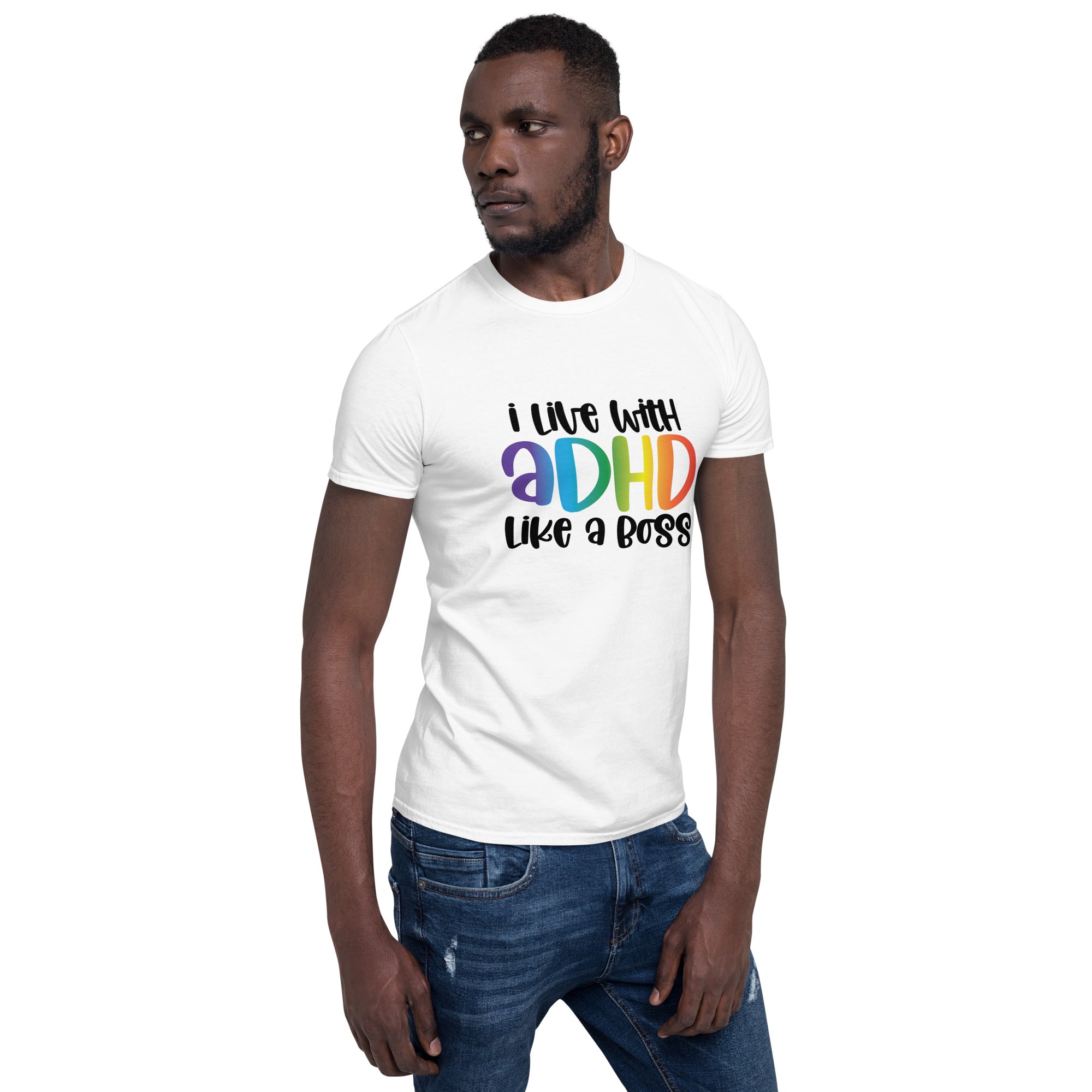 Short-Sleeve Unisex T-Shirt- ADHD- Like A Boss