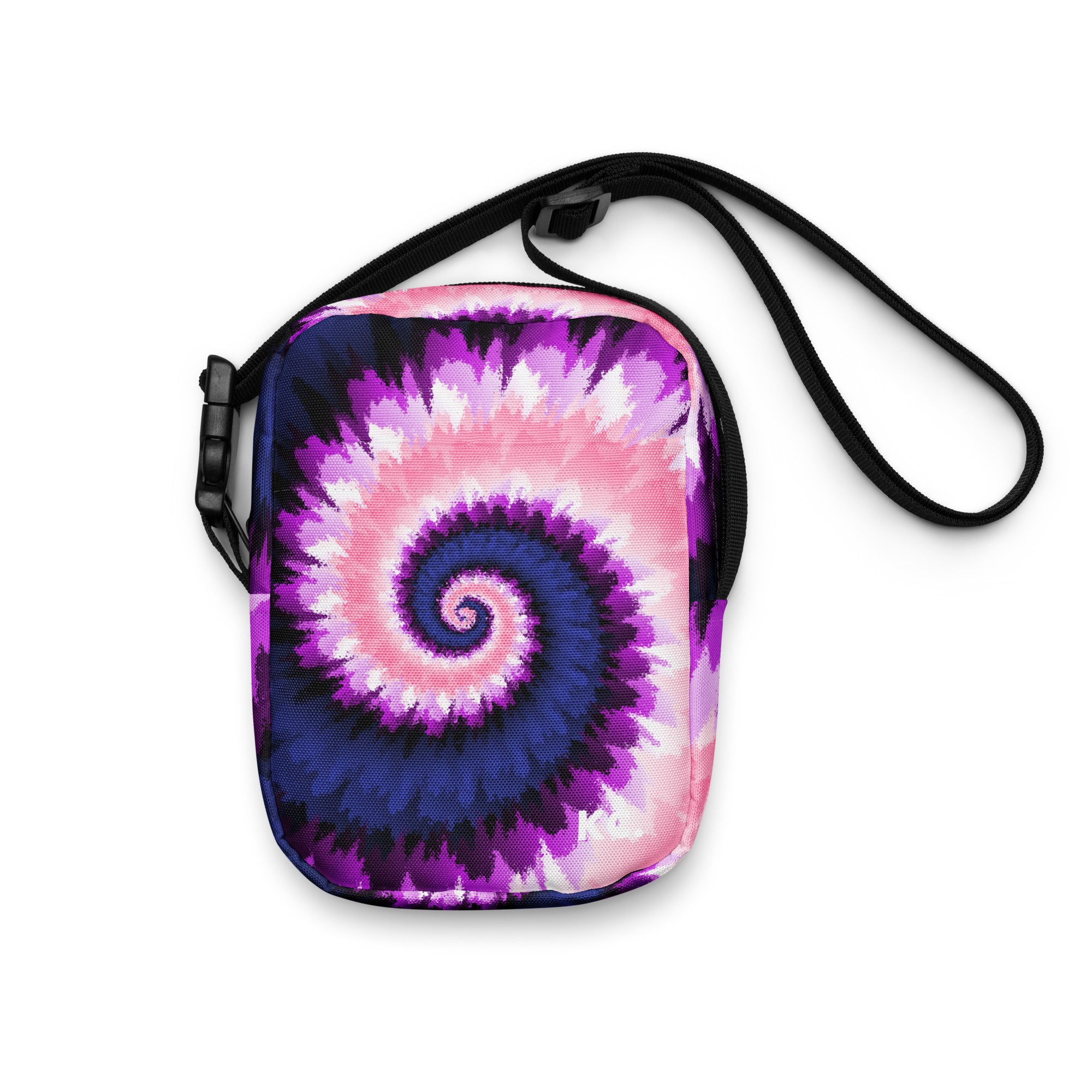 Utility crossbody bag-Tie Dye Spiral - Genderfluid