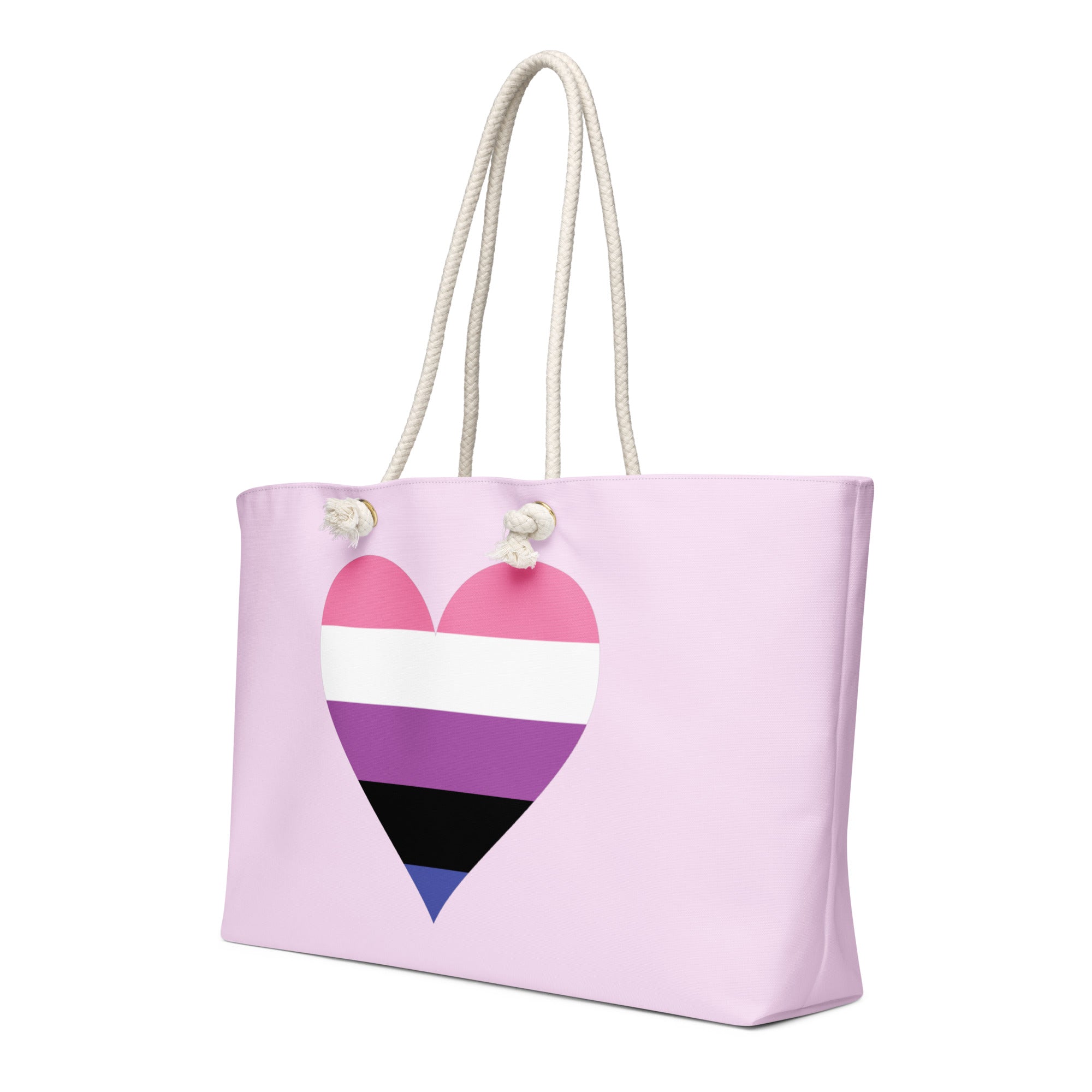 Oversized weekender bag-Genderfluid Heart
