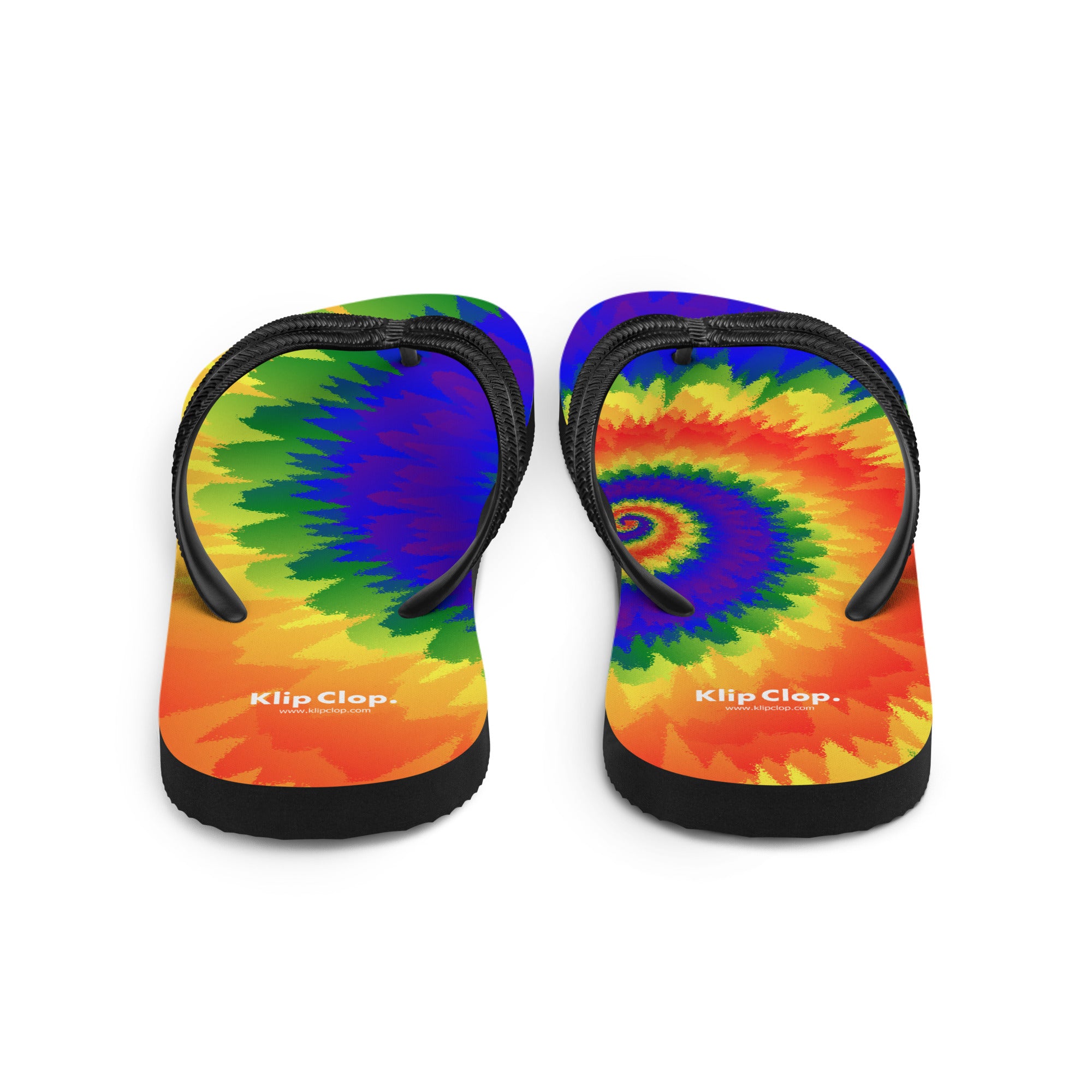 Flip-Flops-Tie Dye Spiral-LGBTQ