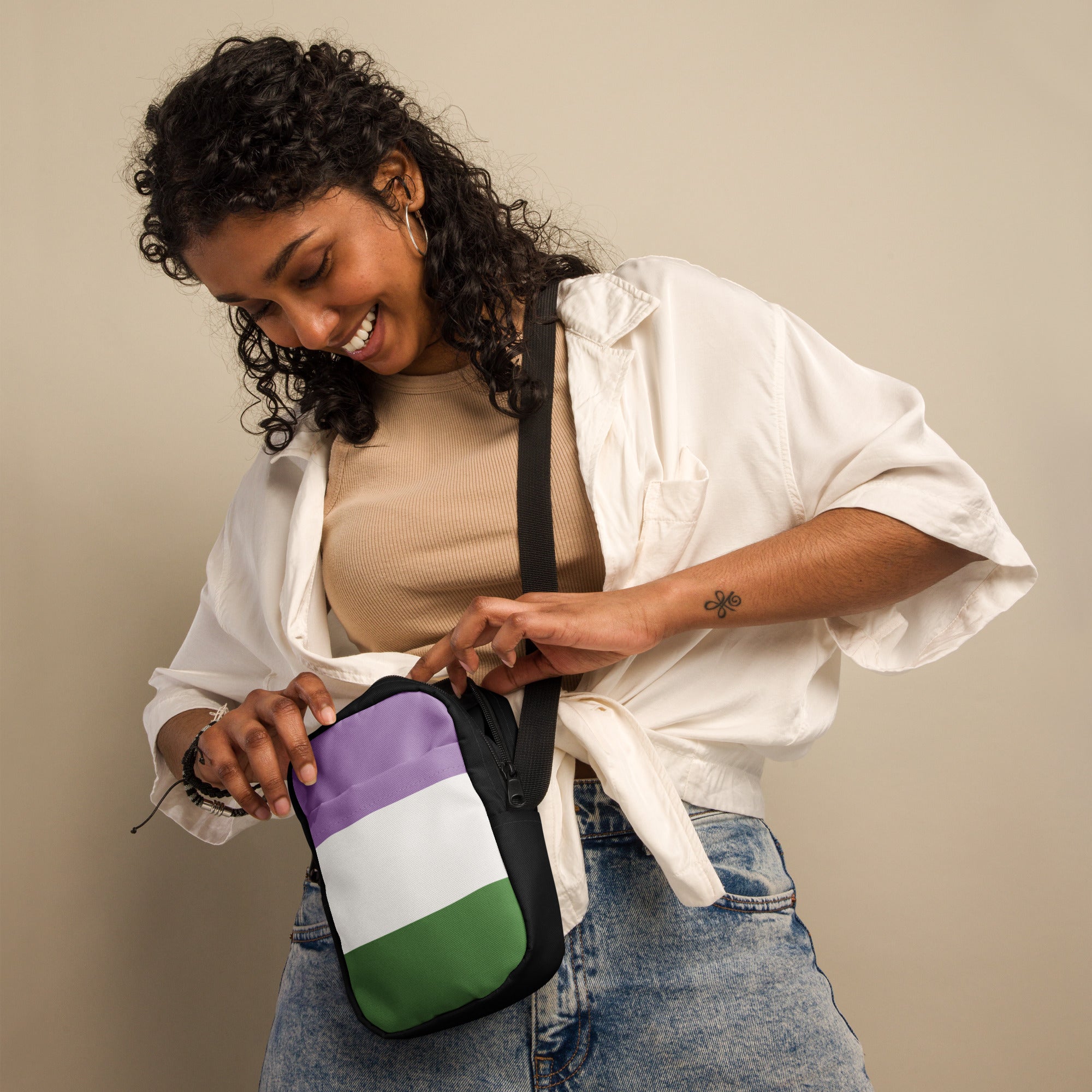 Utility crossbody bag- Genderqueer