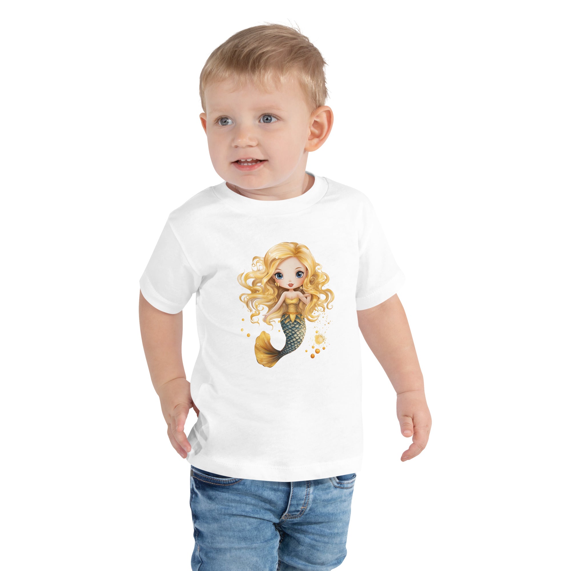 Toddler Short Sleeve Tee- Cute Mermaid
