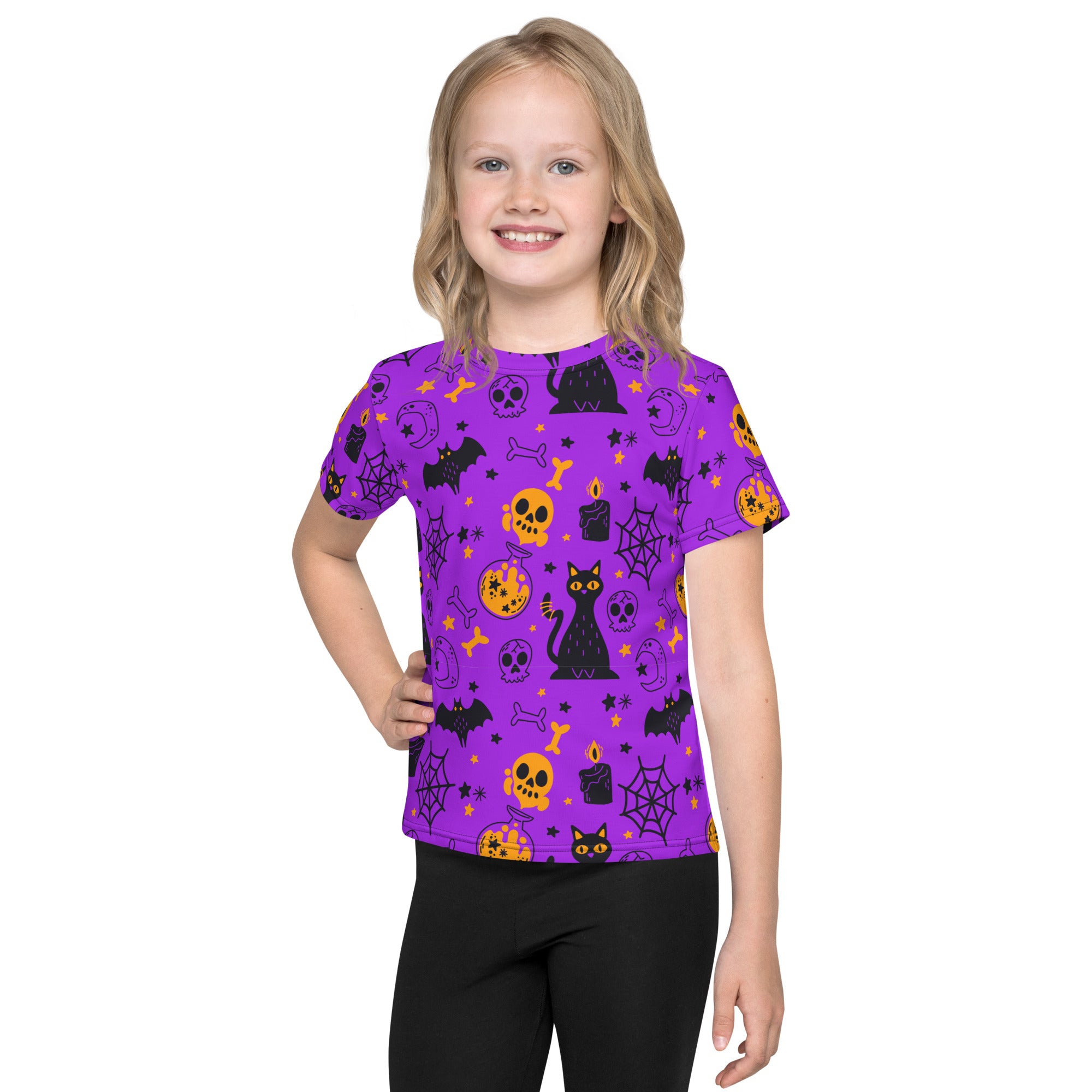 Kids crew neck t-shirt-Halloween I