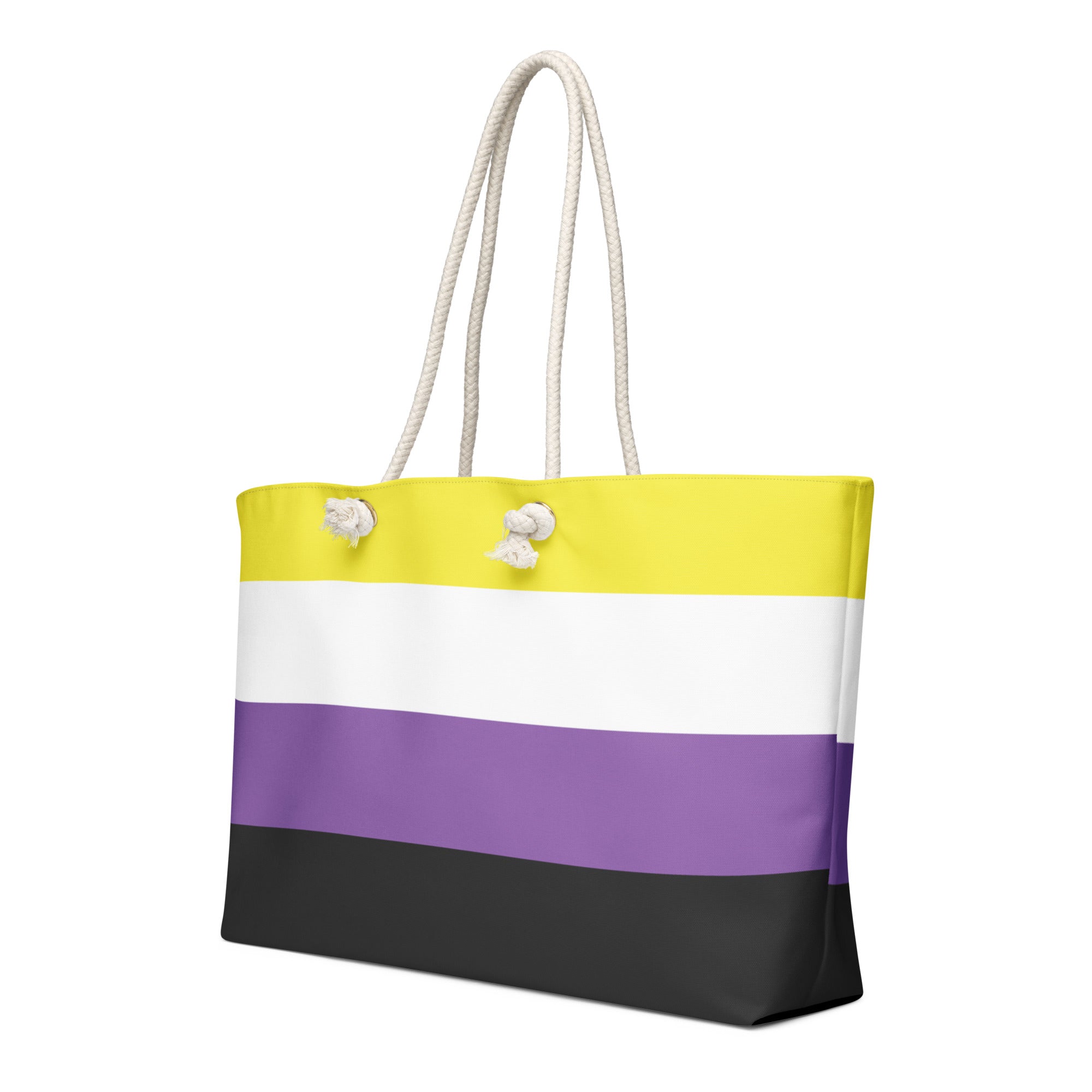 Oversized weekender bag-Non Binary Flag