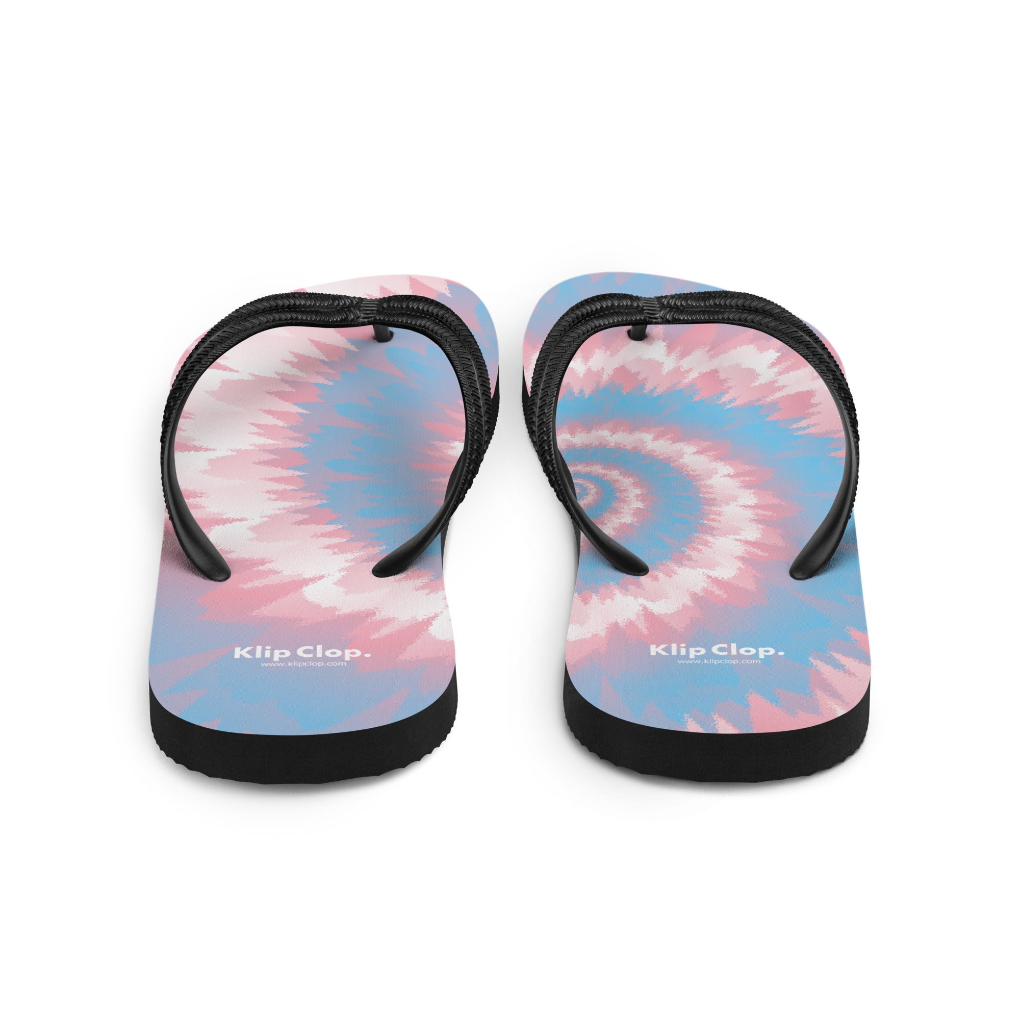 LGBTQFlip-Flops-Tie Dye Spiral-Transgender