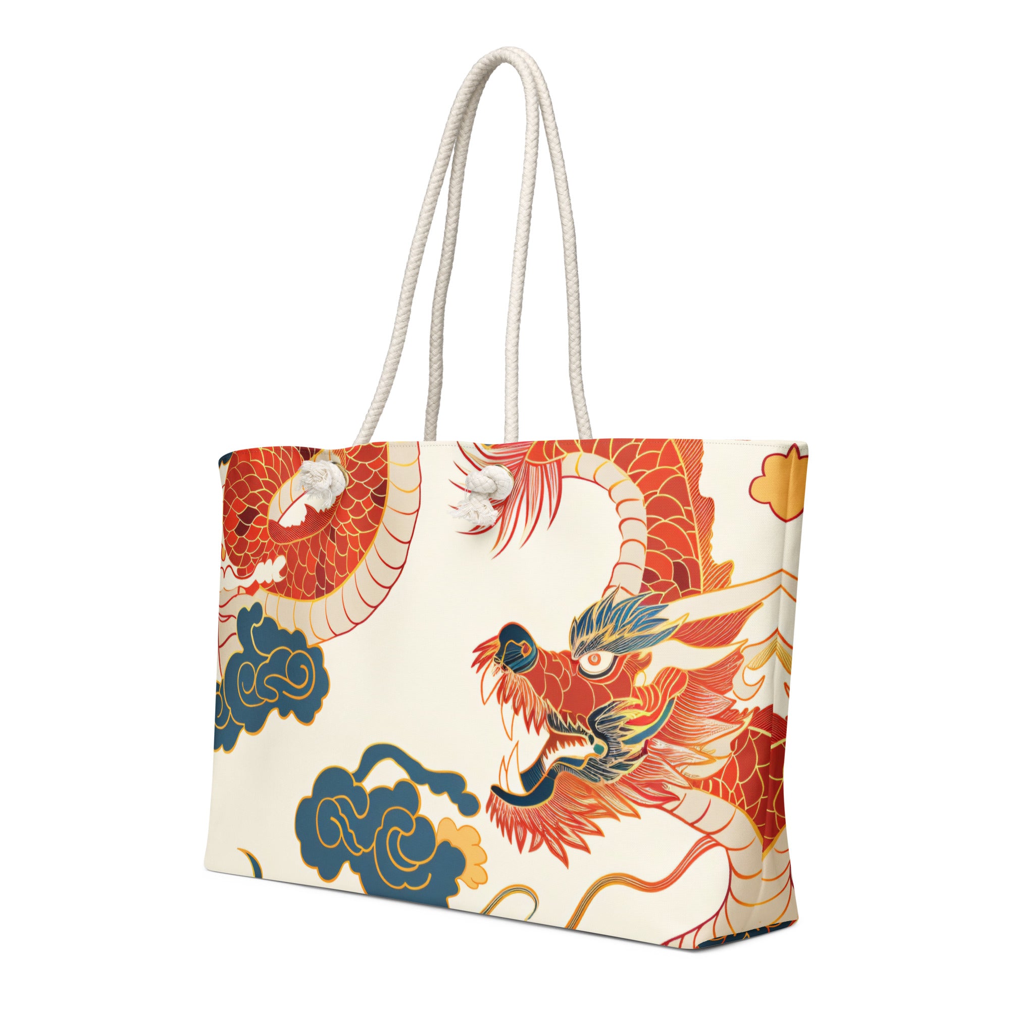 Oversized weekender bag-Japanese Dragon Art