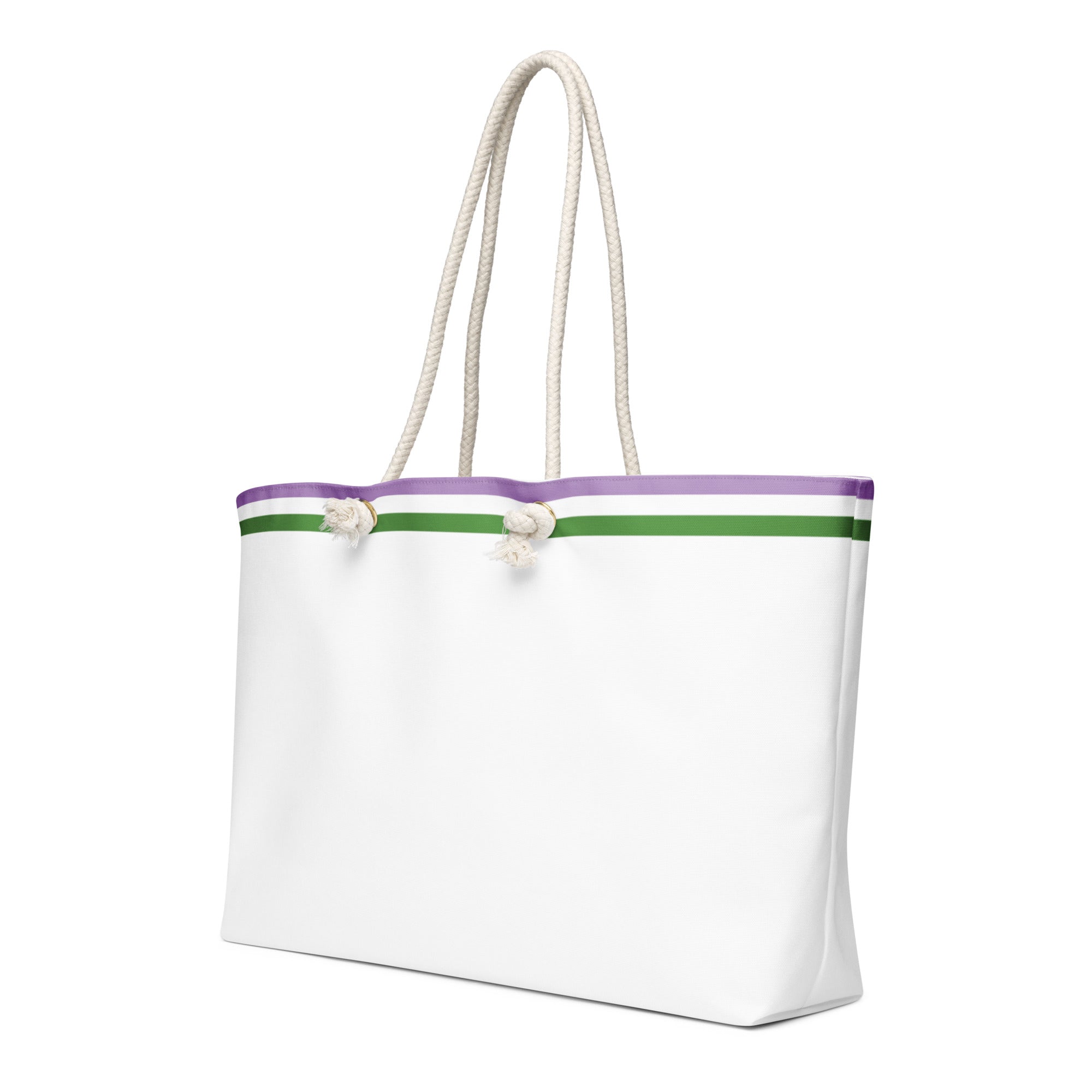 Oversized weekender bag-Genderqueer Flag Stripe