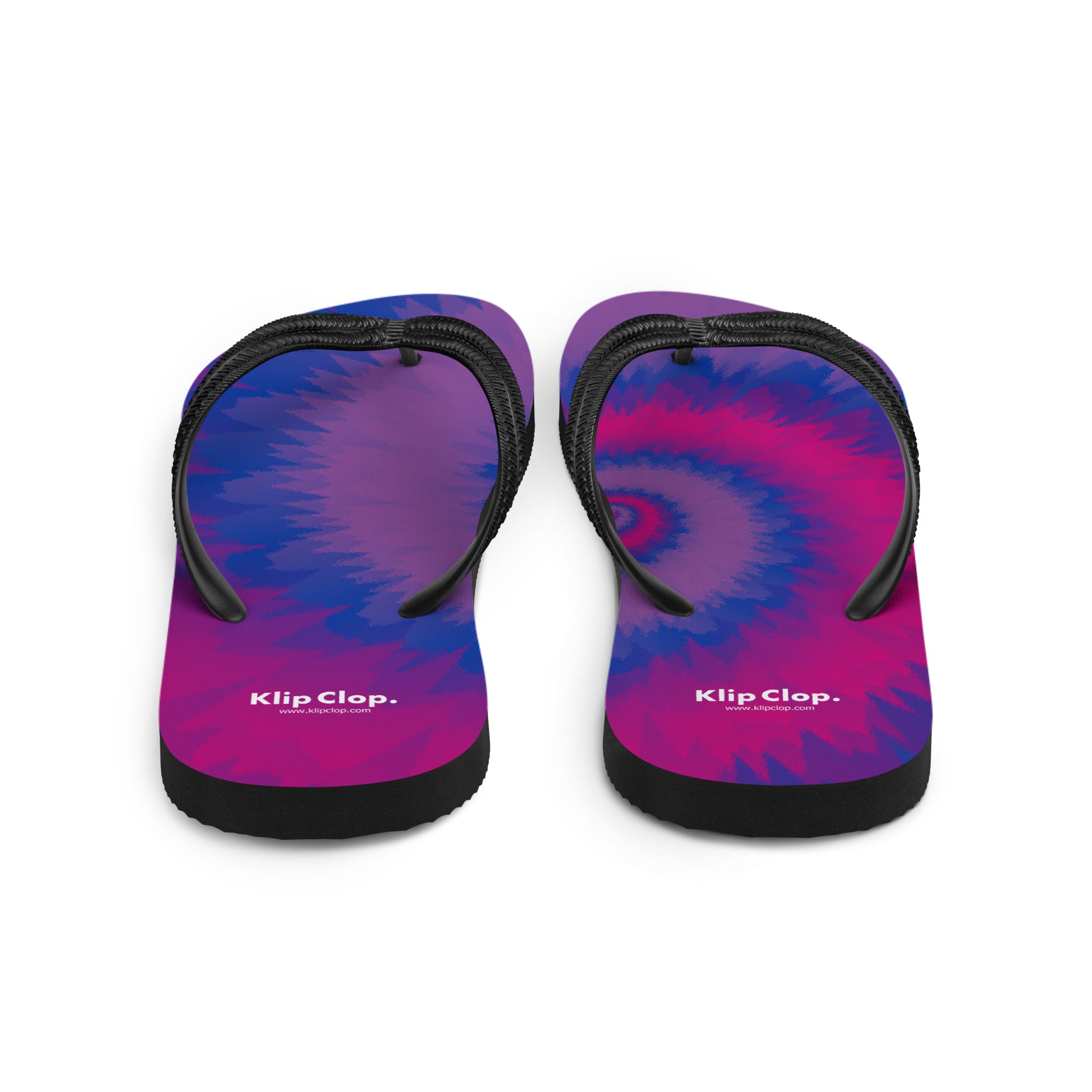 Flip-Flops-Tie Dye Spiral-Bisexual