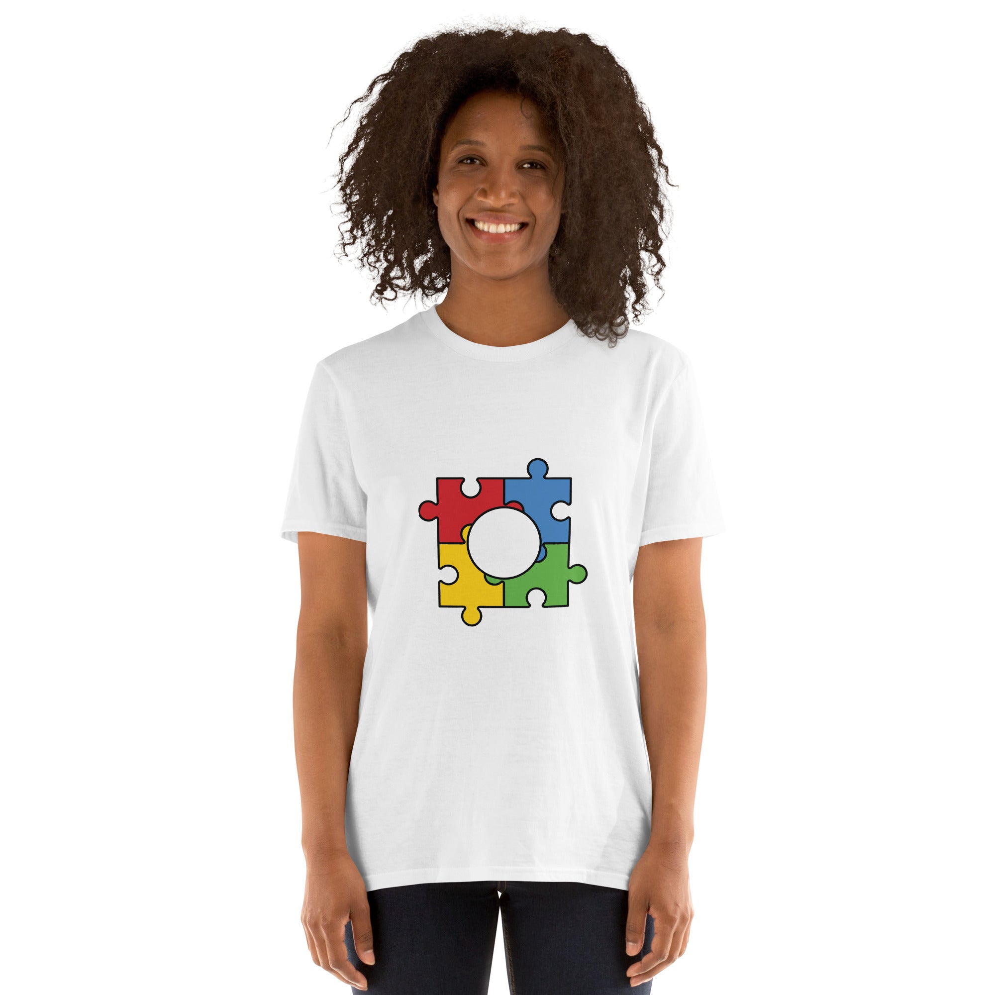 Short-Sleeve Unisex T-Shirt- Autism Puzzle