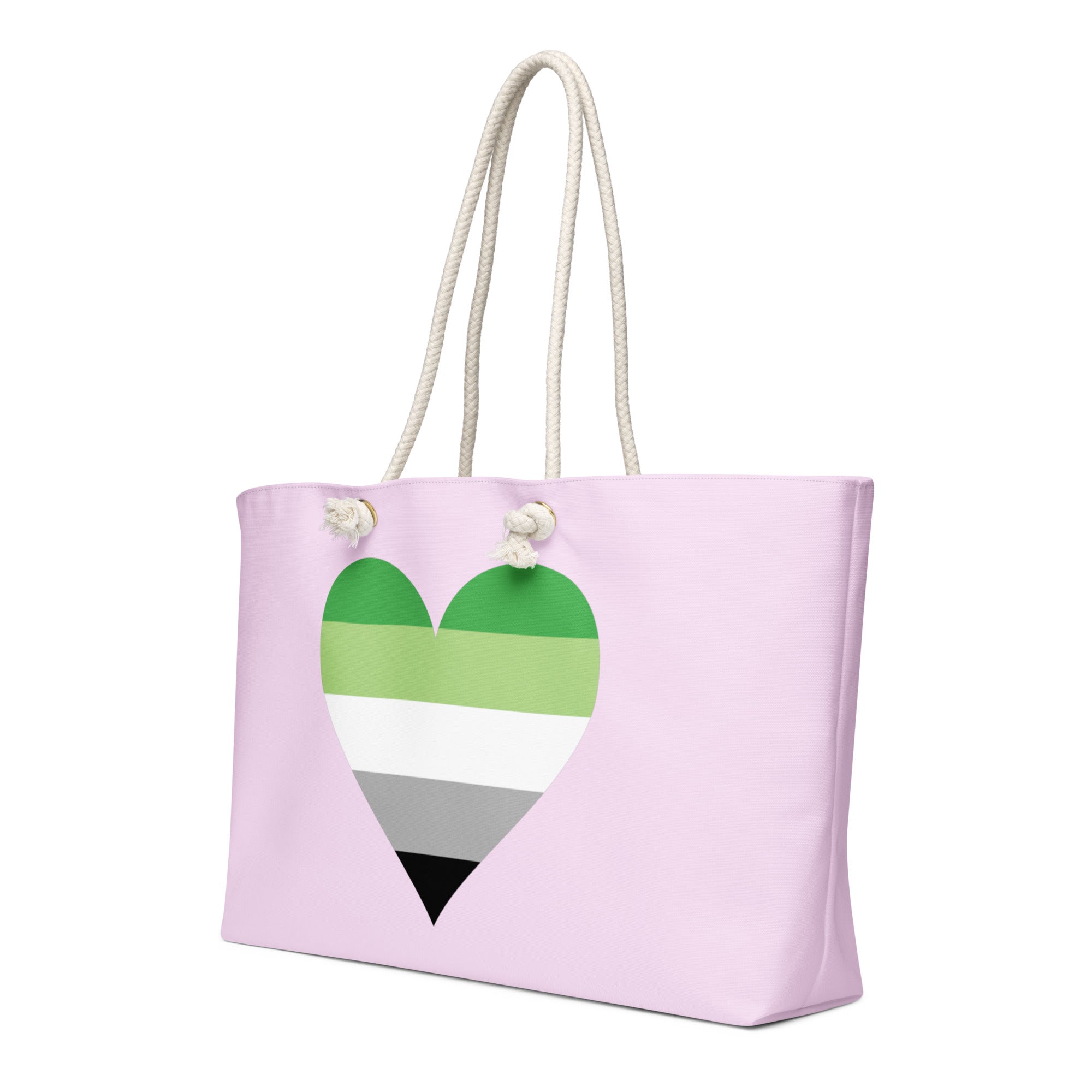 Oversized weekender bag-Aromantic Heart