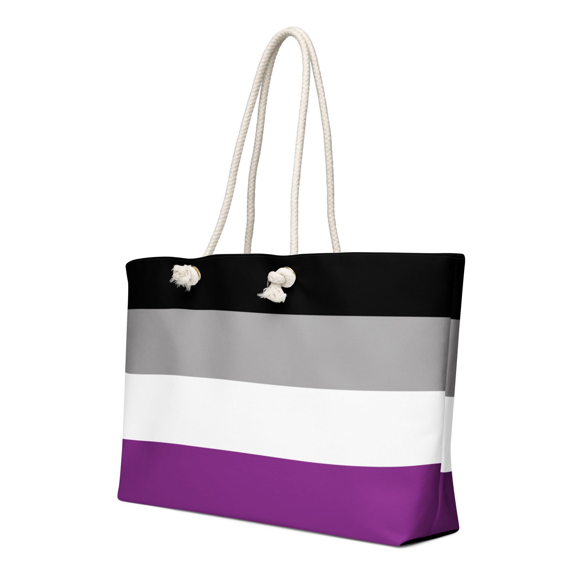 Oversized weekender bag-Asexual Flag