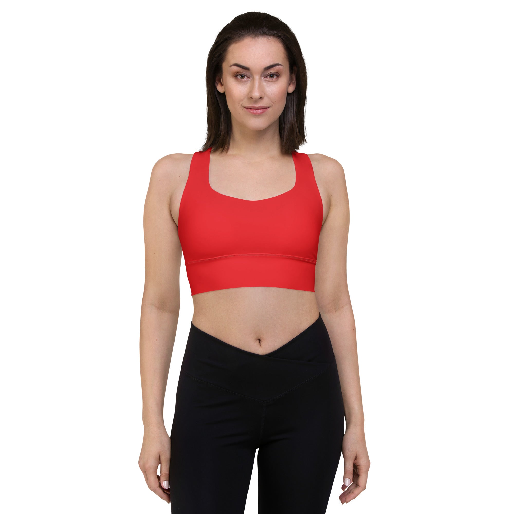 Longline sports bra- Alizarin