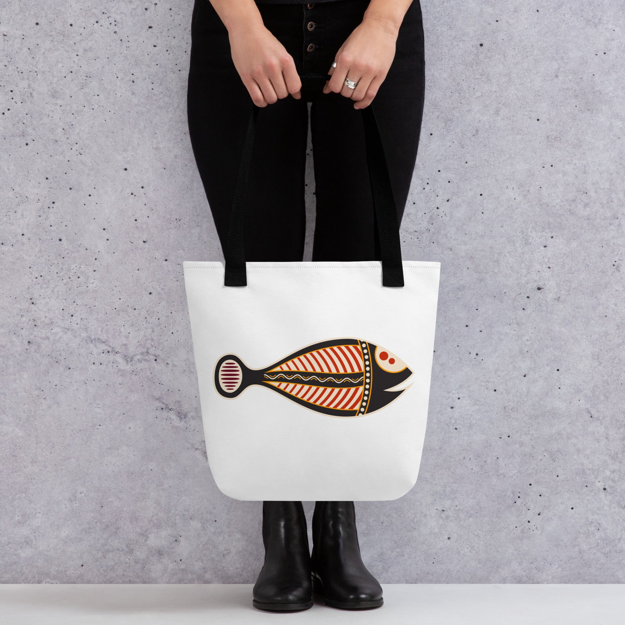 Tote bag- Australian Tribal Figure Fish