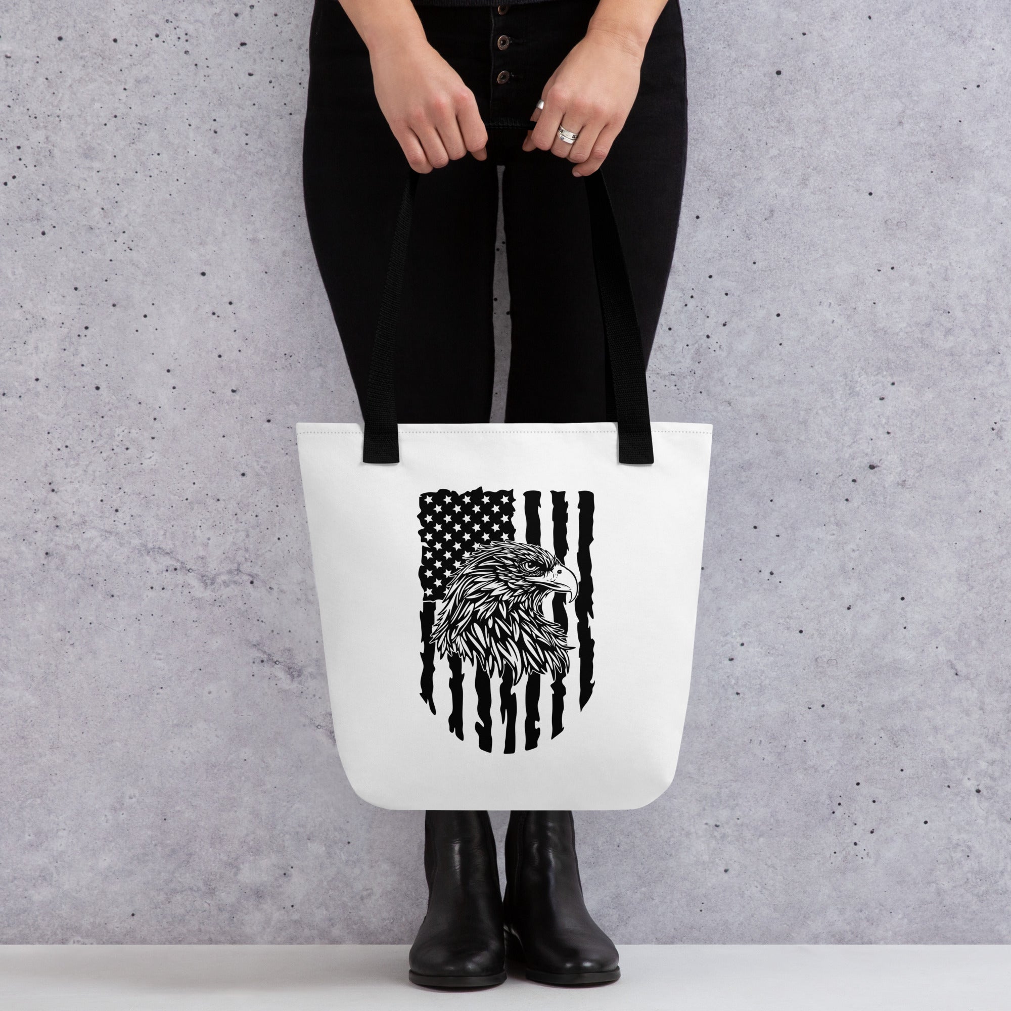 Tote bag- Eagle Mono 4th of July