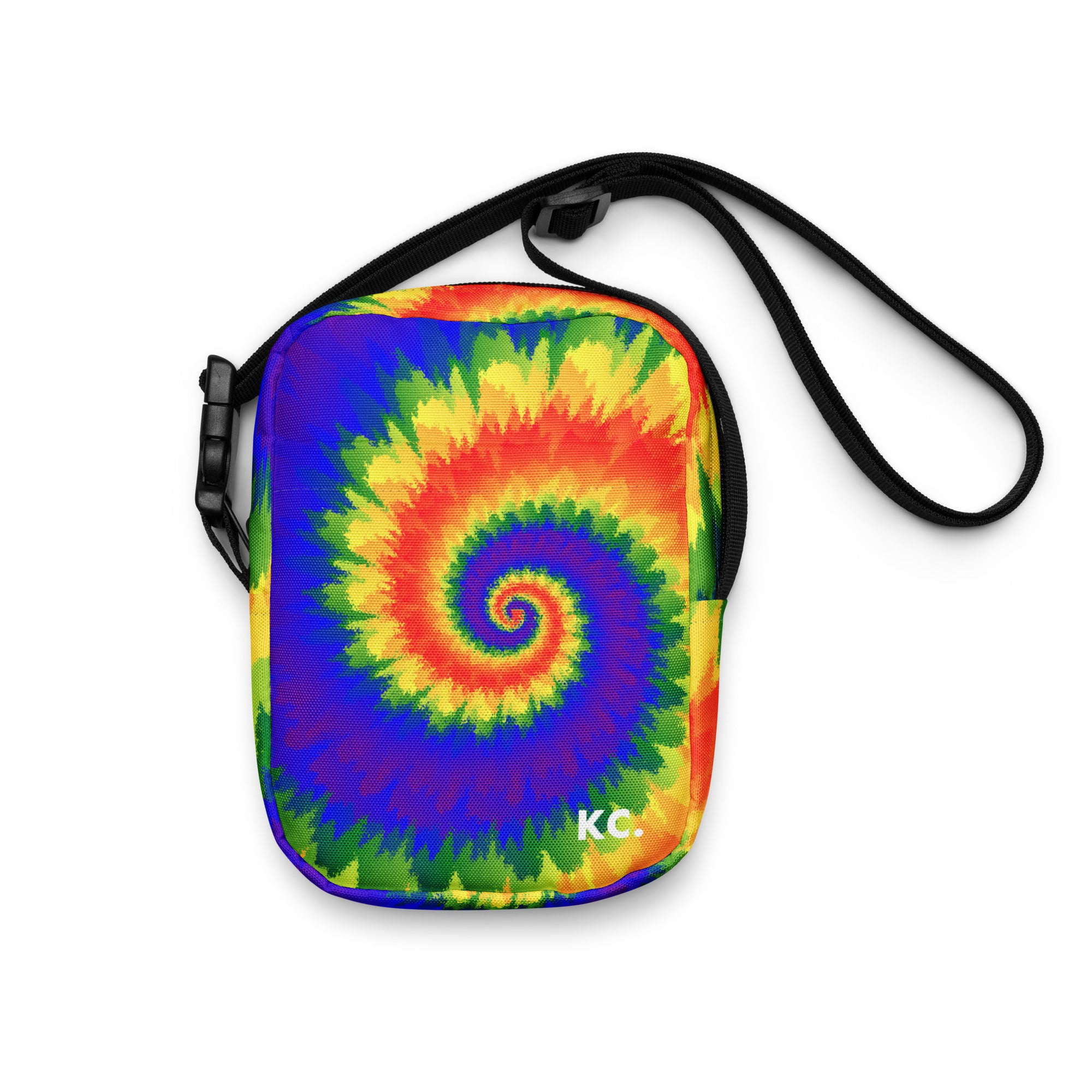 Utility crossbody bag-Tie Dye Spiral - LGBTQ