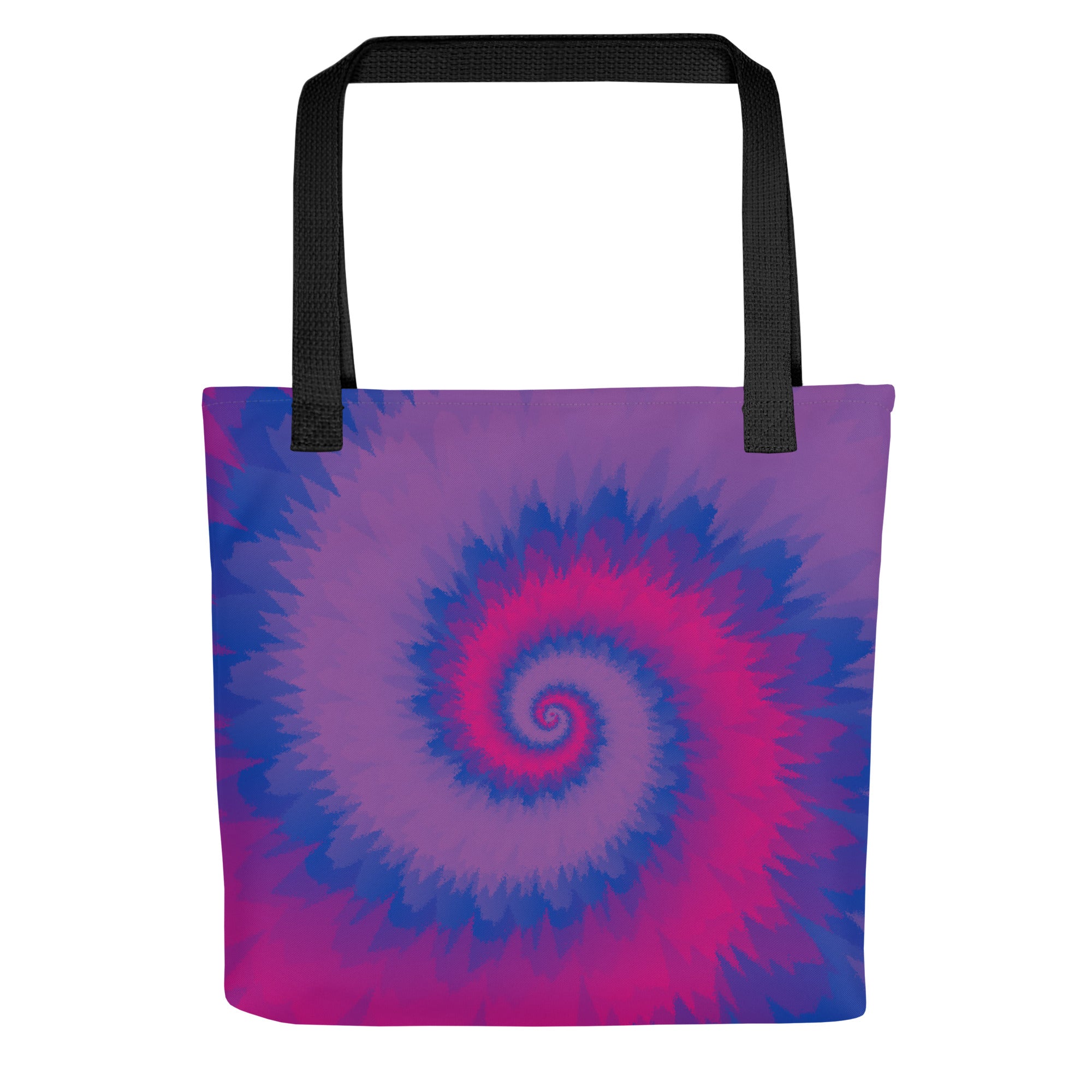 Tote bag-Tie Dye Spiral - Bisexual