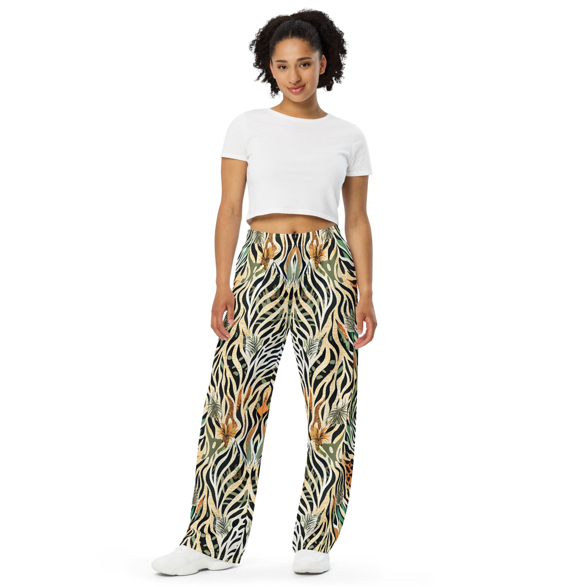 unisex wide-leg pants- Nature Design I