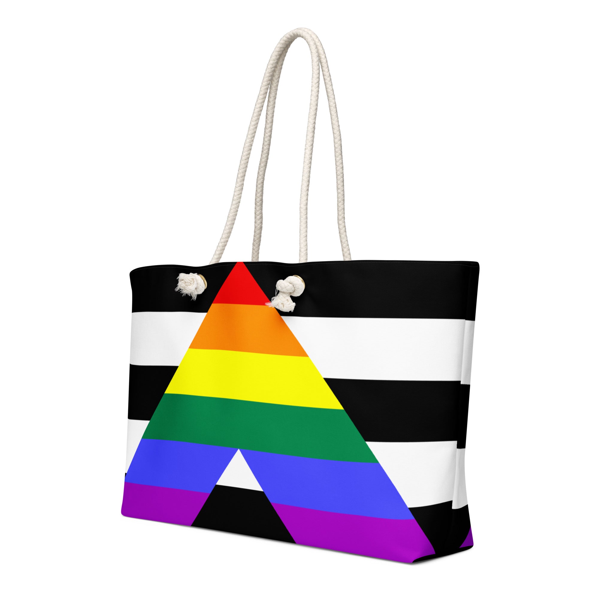 Oversized weekender bag-Straight Ally Flag