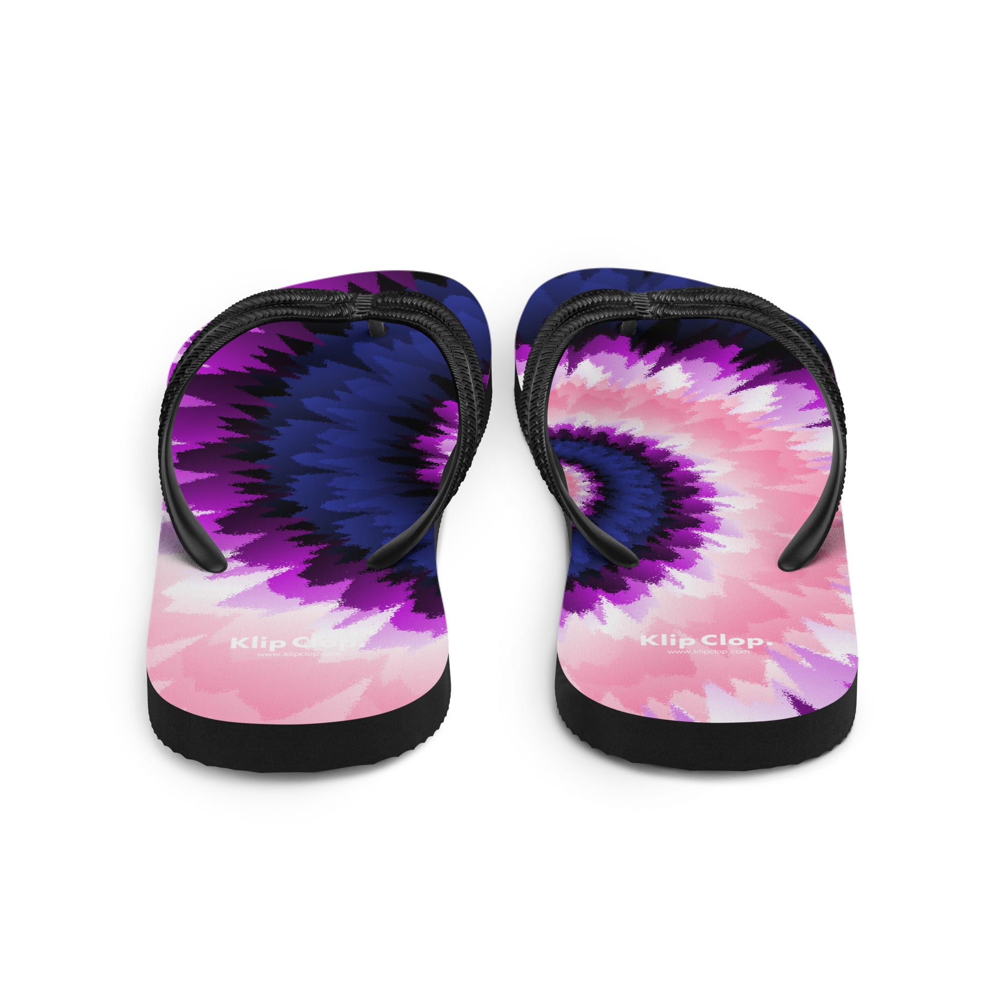 Flip-Flops-Tie Dye Spiral-Genderfluid