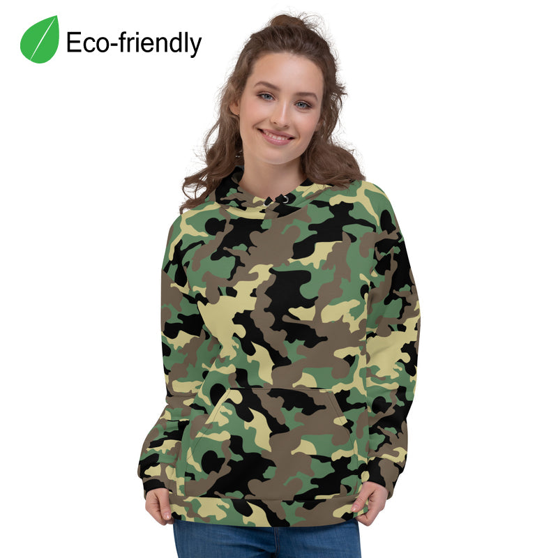 Unisex Hoodie- Jungle Camo