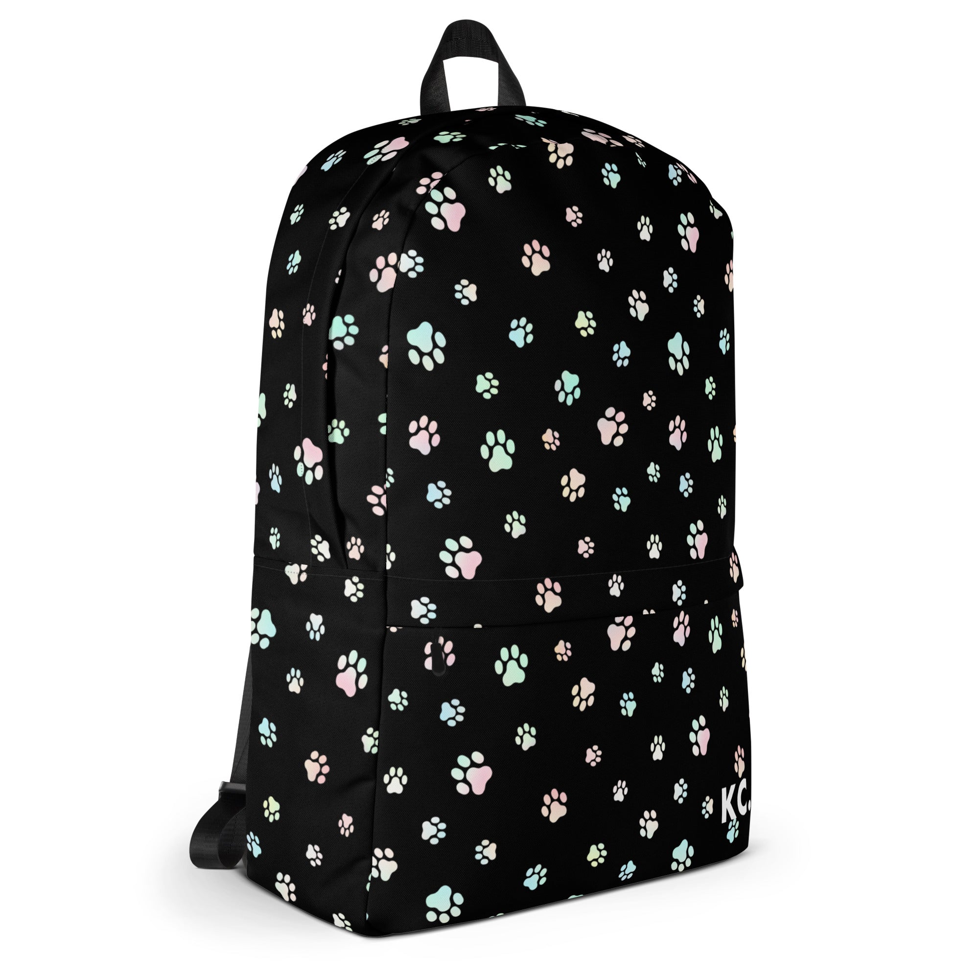 Dog Paws Backpack-Black