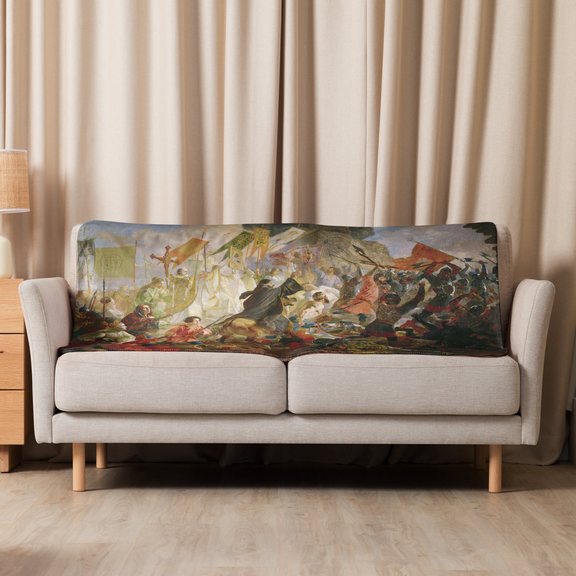 Sherpa blanket-Siege of Pskov by Polish King Stefan