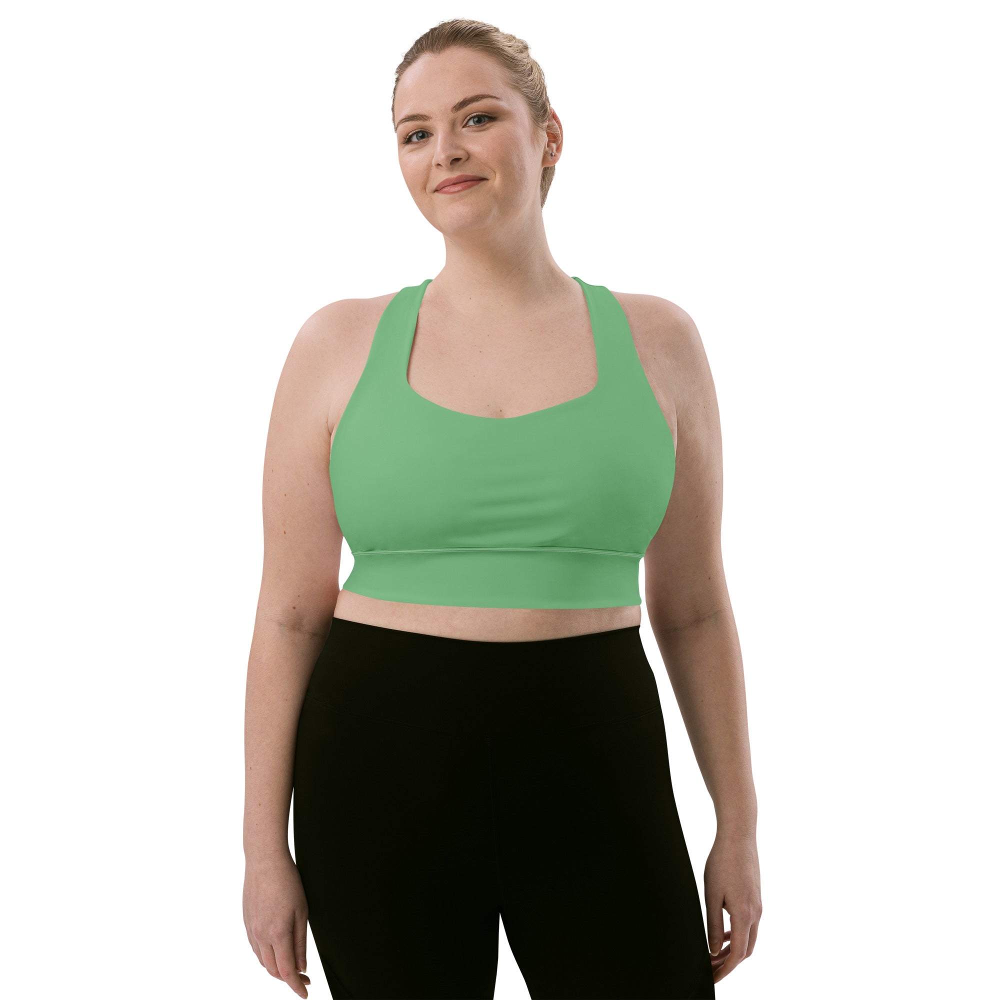 Longline sports bra- Bay Leaf