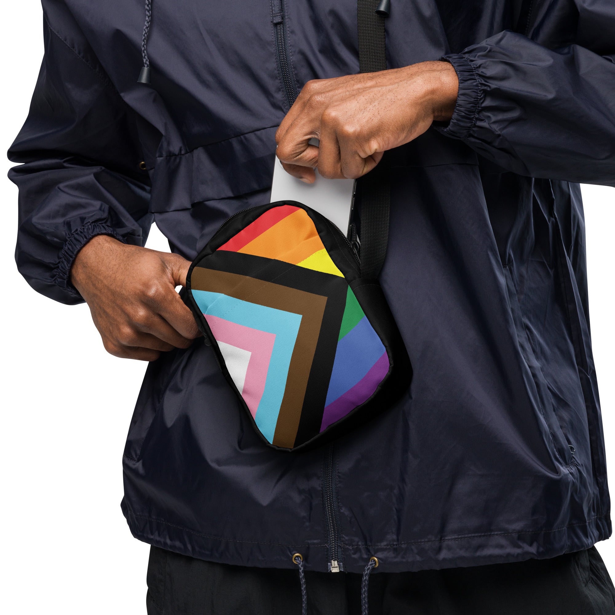 Utility crossbody bag- Progress Pride