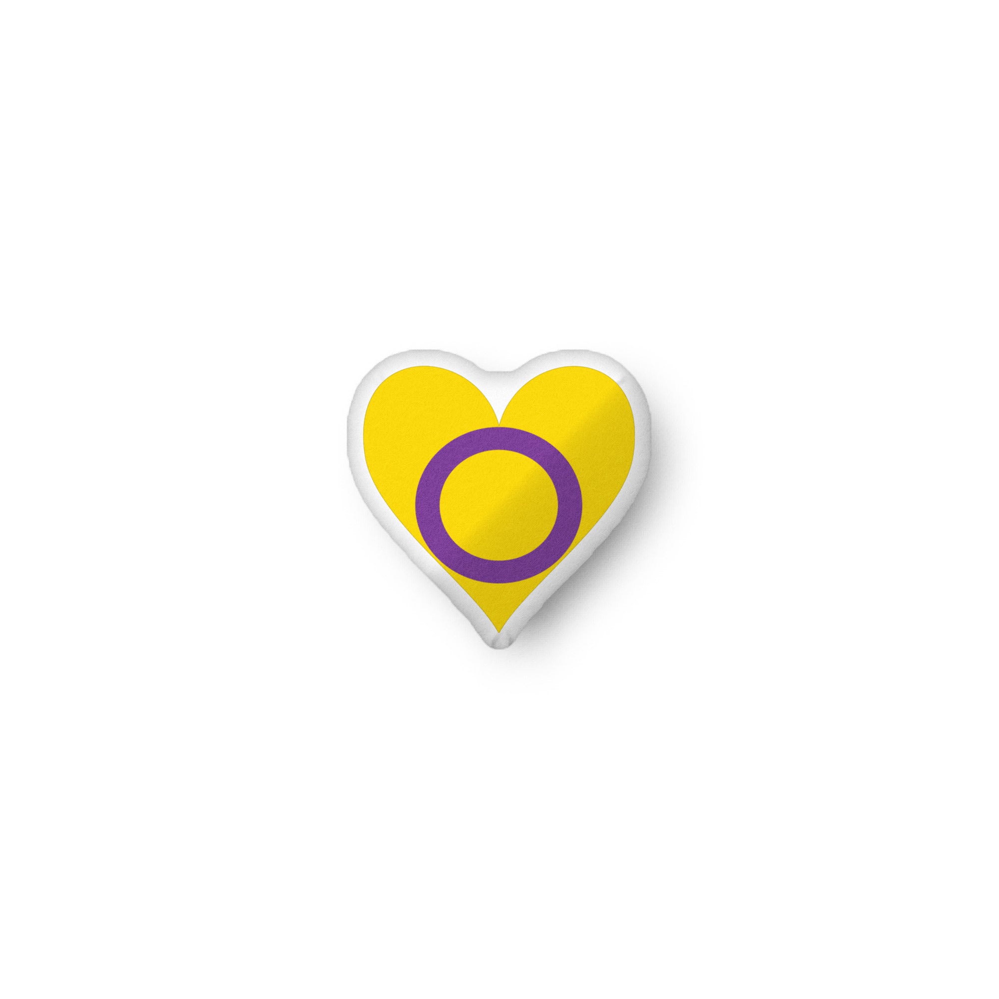 Custom-shaped pillow-Intersex Heart